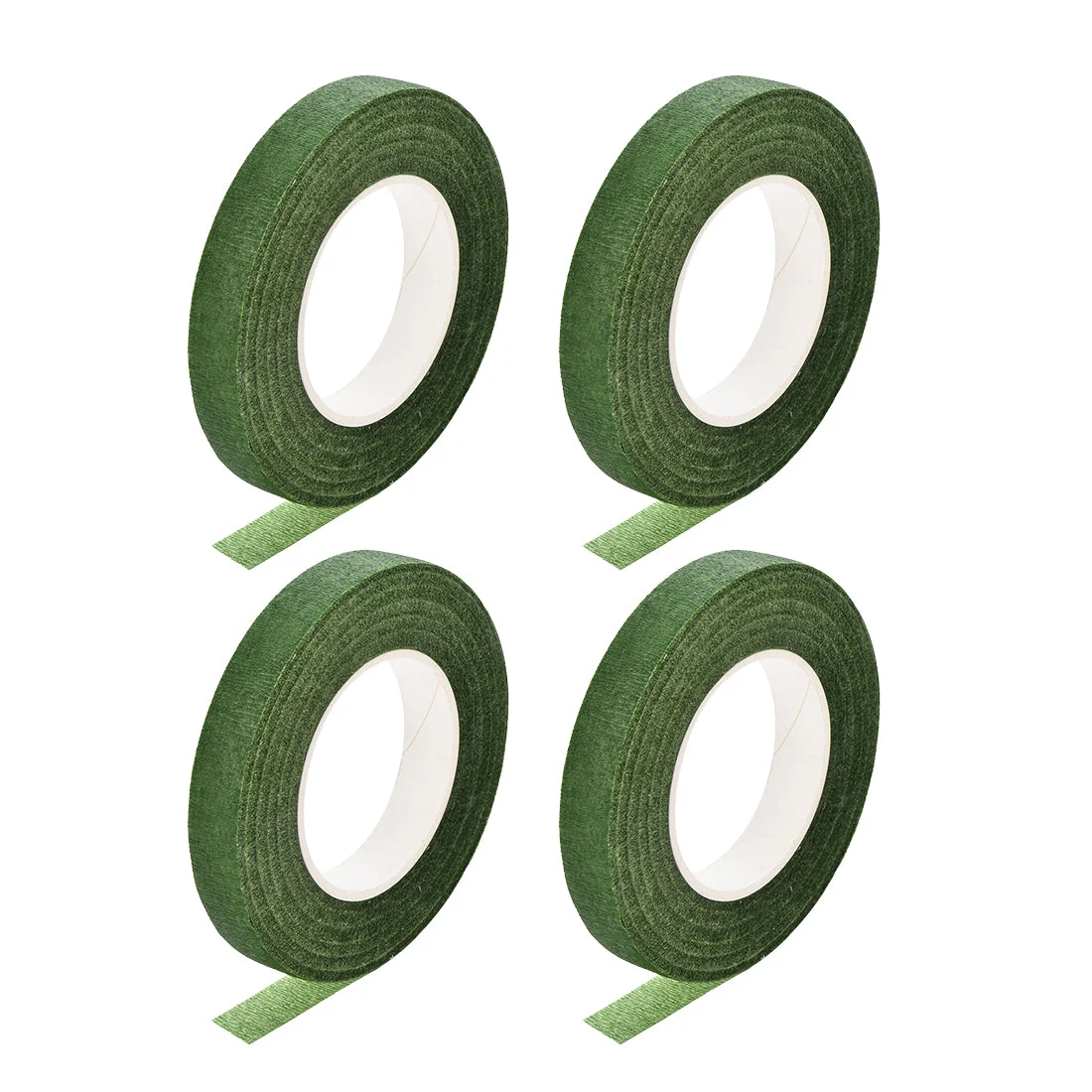 Uxcell 4 Roll 1/2-inch Wide 30Yard Green Floral Tape Flower Adhesives Floral Arrangement Kits
