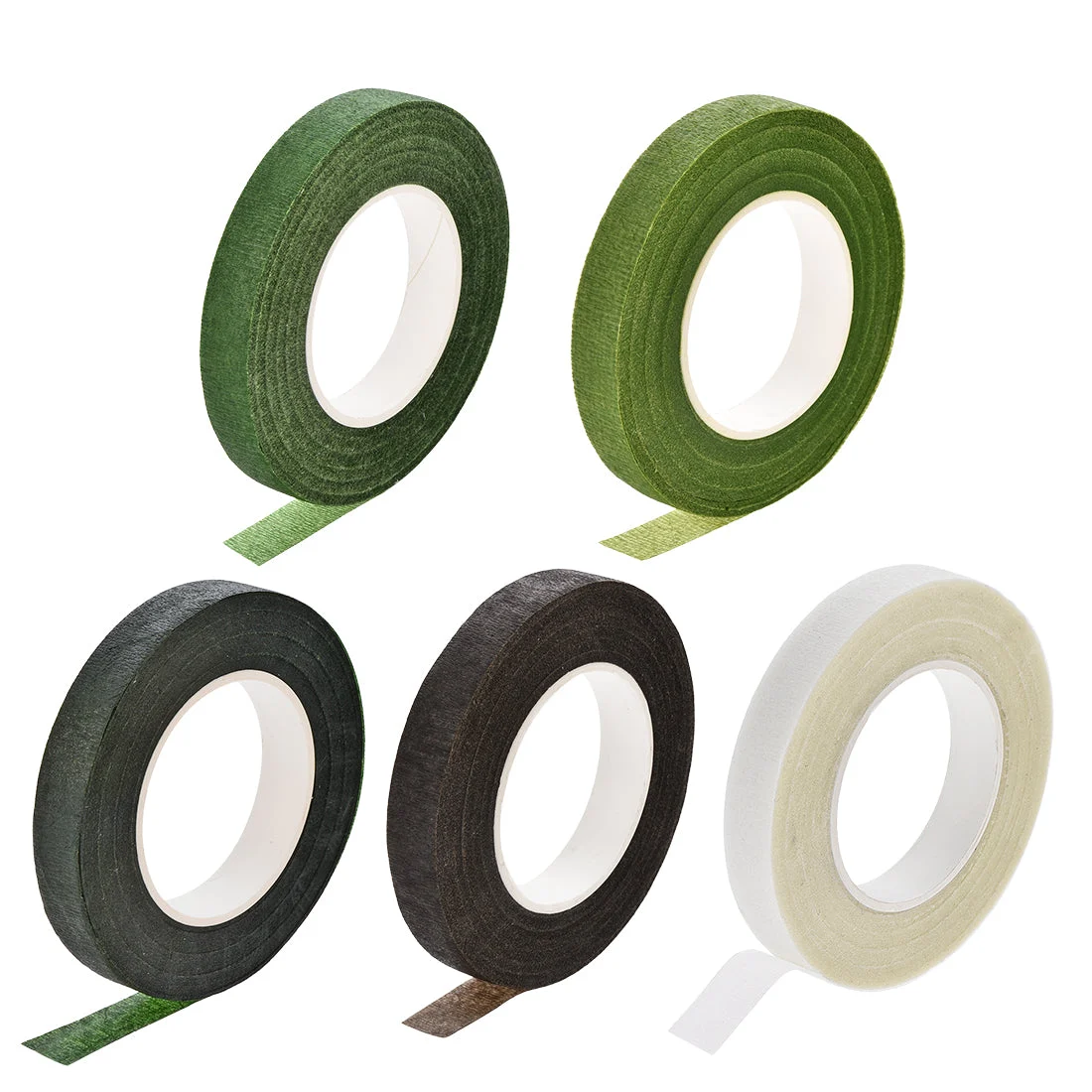 5Roll 1/2"x30Yard 5 Color Floral Tape Flower Adhesives Floral Arrangement Kit
