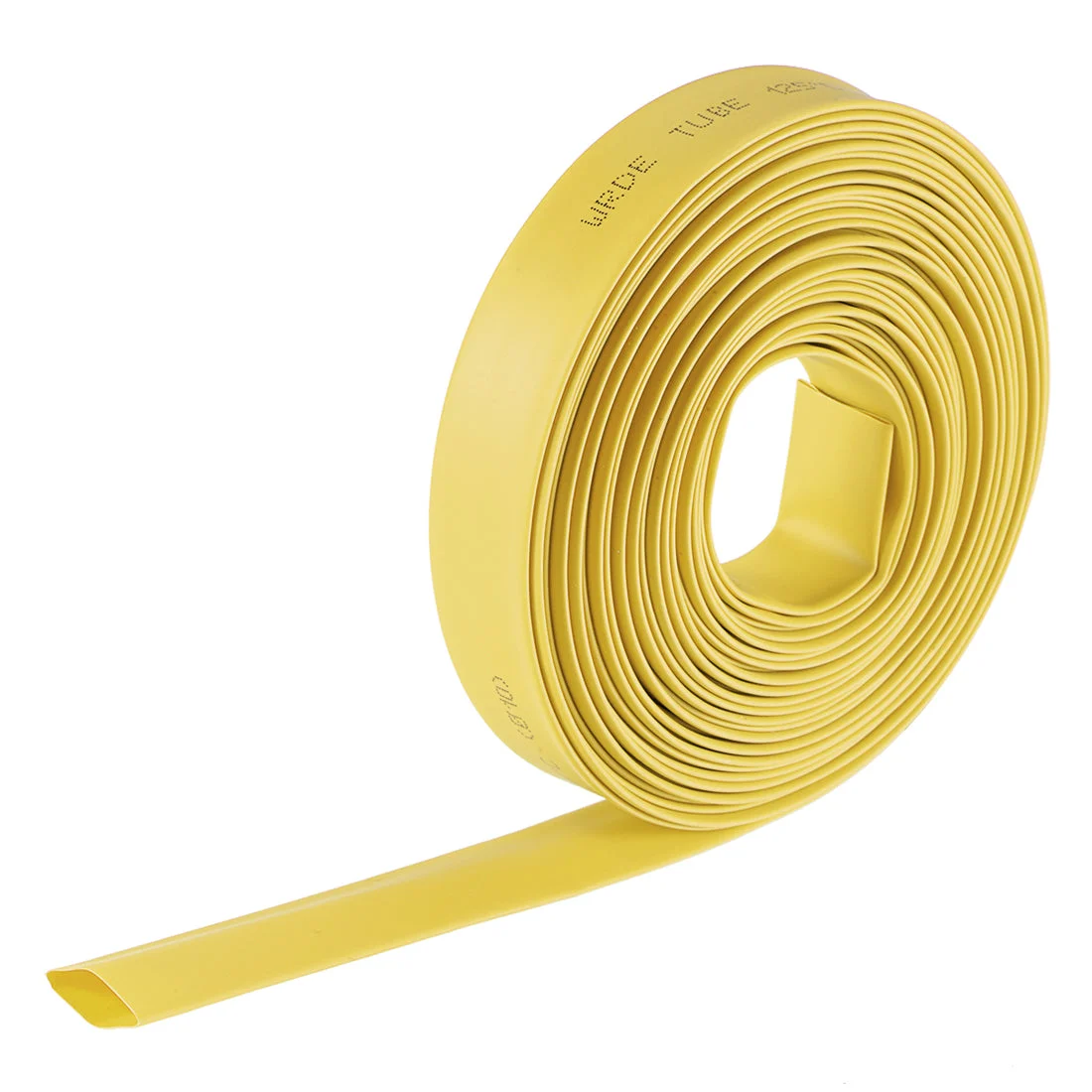 Heat Shrink Tubing, 3/8"(10mm) Dia 17mm Flat Width 2:1 rate 7m - Yellow