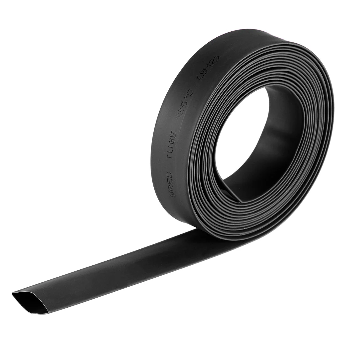 Heat Shrink Tubing, 1/2"(12mm) Dia 20mm Flat Width 2:1 rate 10ft - Black