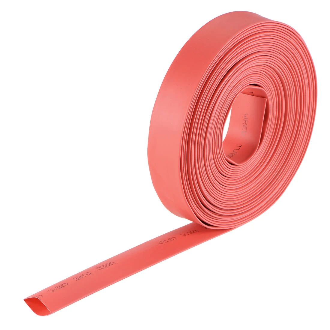 Heat Shrink Tubing, 1/2"(12mm) Dia 20mm Flat Width 2:1 rate 7m - Red
