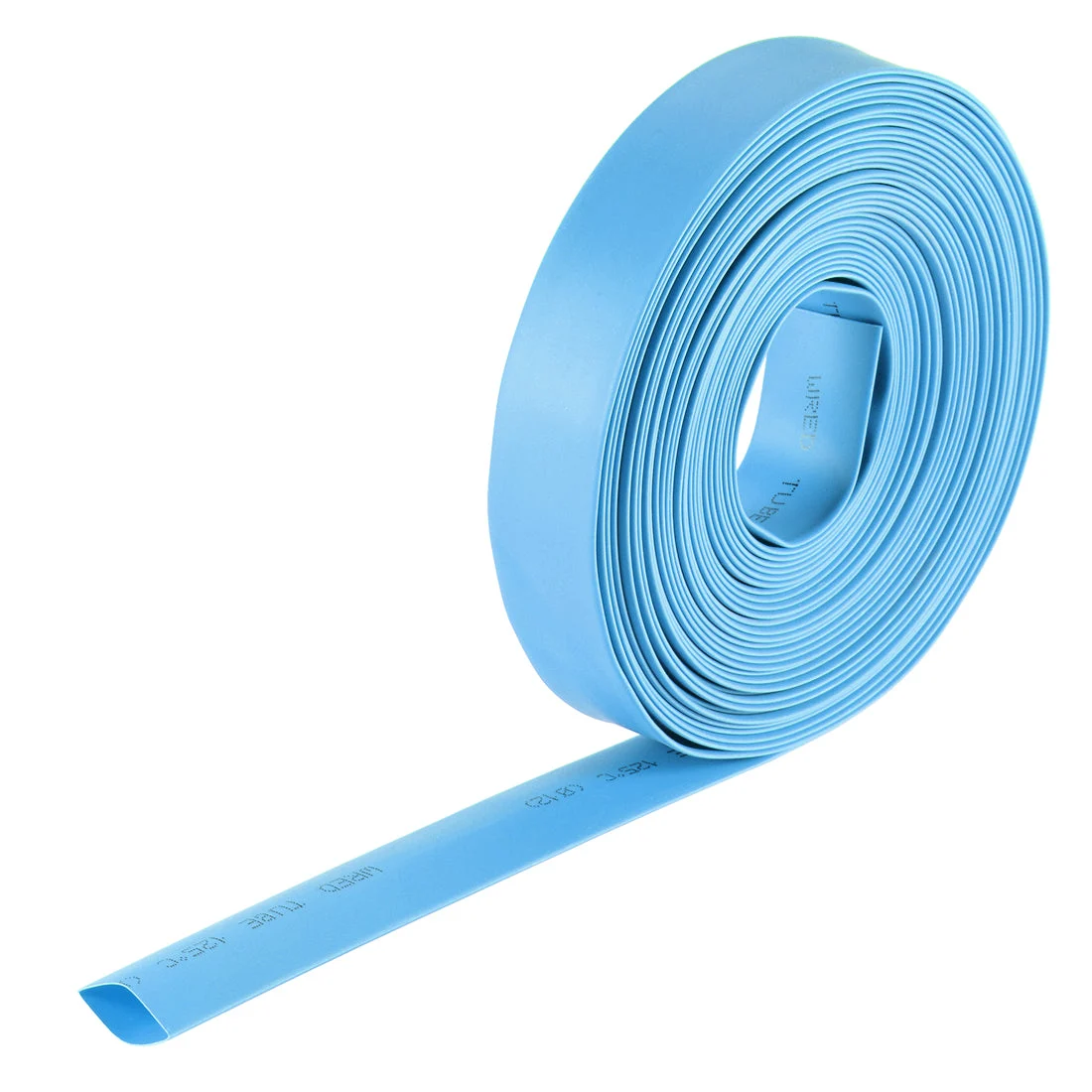 Heat Shrink Tubing, 1/2"(12mm) Dia 20mm Flat Width 2:1 rate Shrinkable Tube Cable Sleeve 7m - Blue