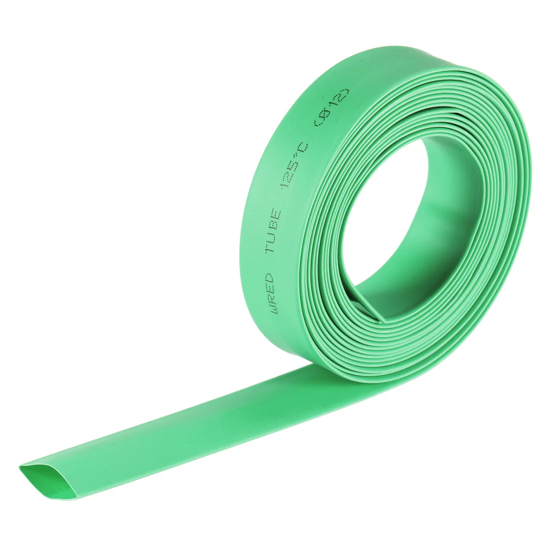 Heat Shrink Tubing 12mm Dia 20mm Flat Width 2:1 rate 10ft - Green