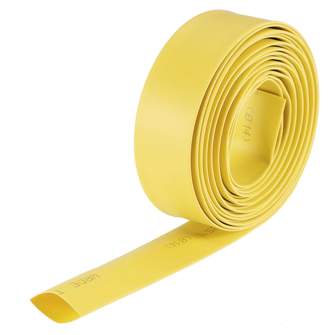 Heat Shrink Tubing 14mm Dia 23mm Flat Width 2:1 rate 10ft - Yellow