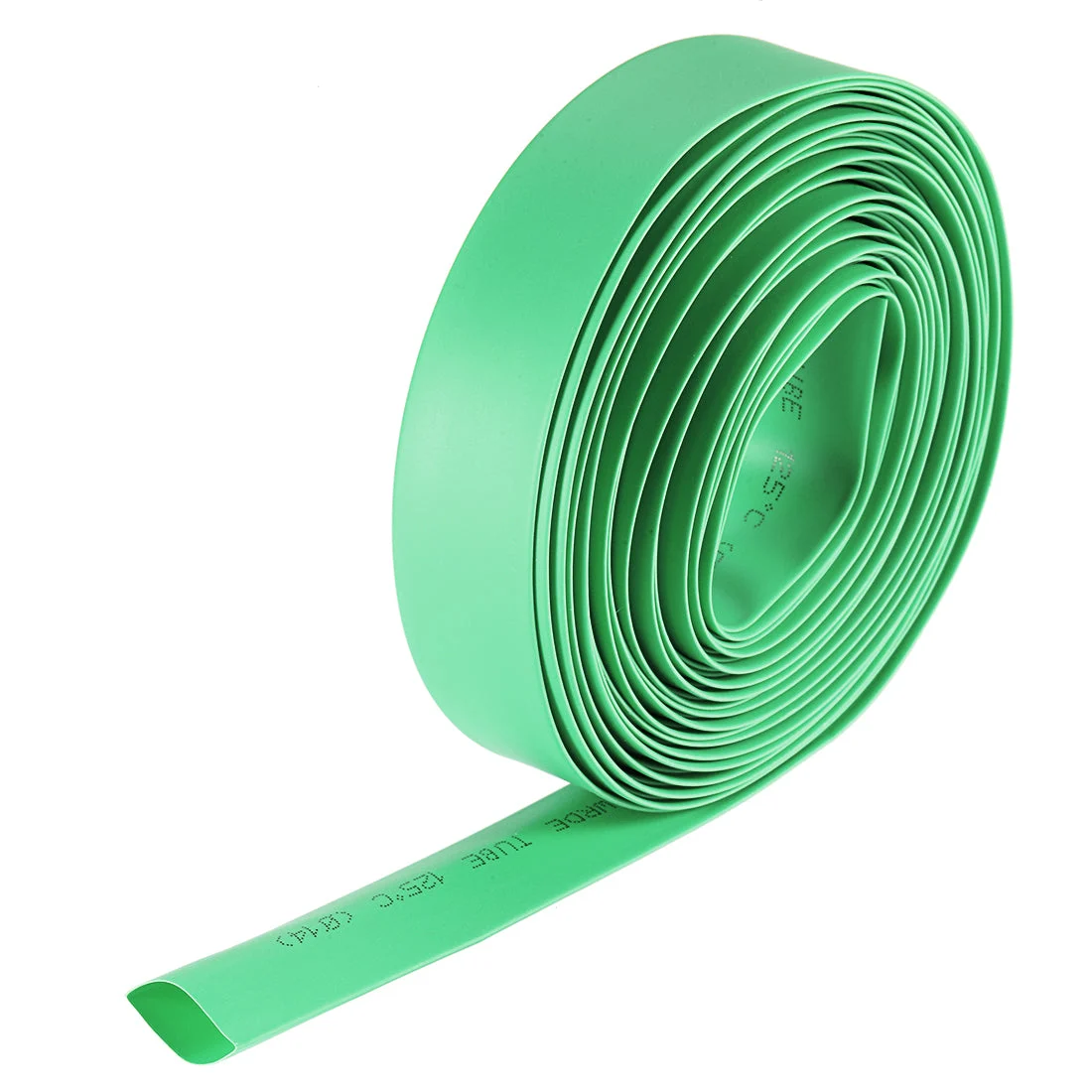 Heat Shrink Tubing, 14mm Dia 23mm Flat Width 2:1 rate Shrinkable Tube Cable Sleeve 7m - Green