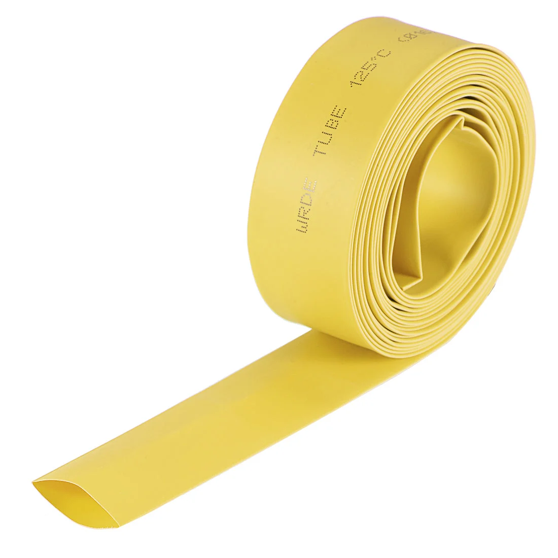Heat Shrink Tubing 16mm Dia 26mm Flat Width 2:1 rate 10ft - Yellow
