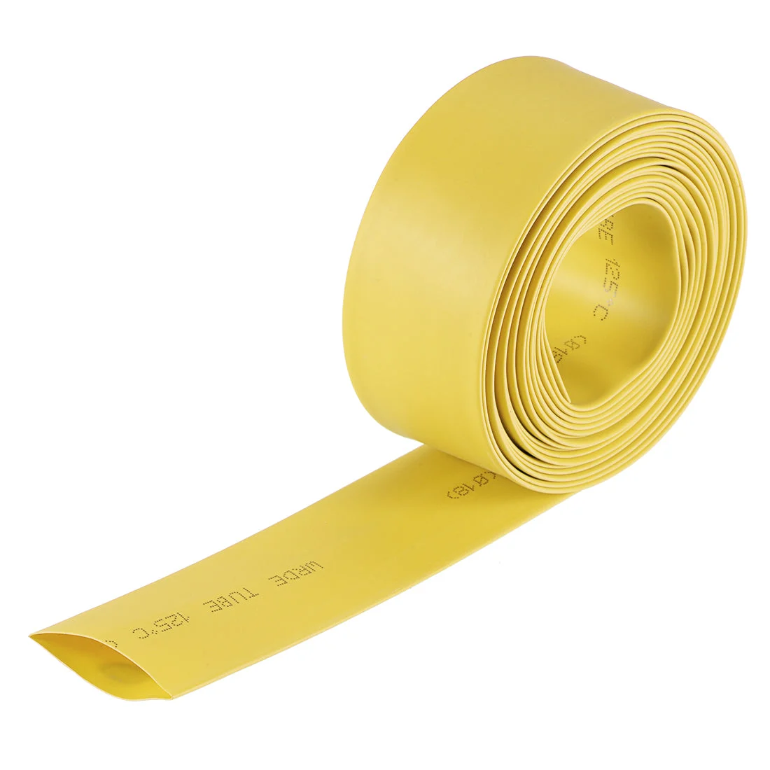 Heat Shrink Tubing 18mm Dia 30mm Flat Width 2:1 rate 10ft - Yellow