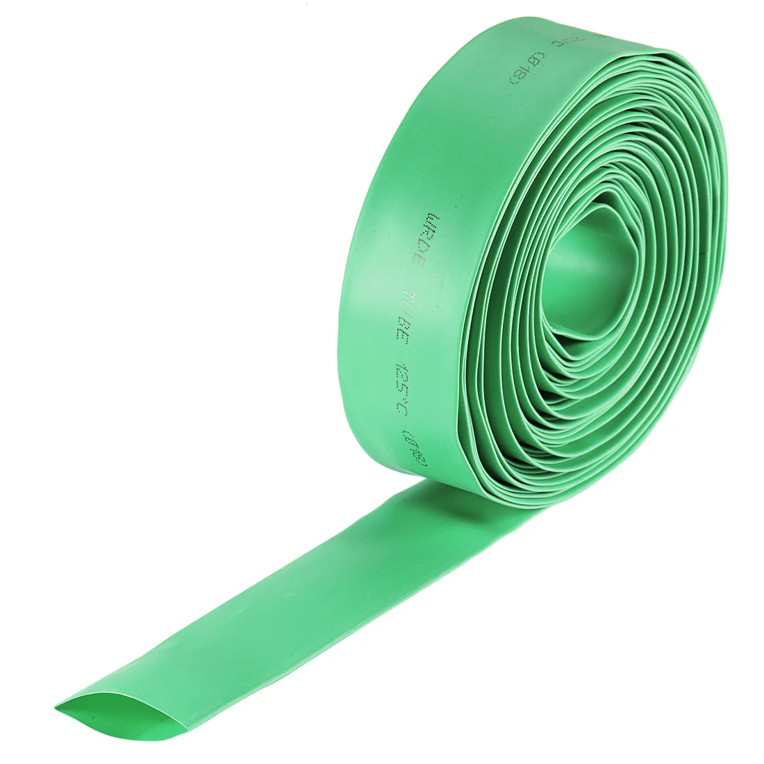 Heat Shrink Tubing, 18mm Dia 30mm Flat Width 2:1 rate 7m - Green