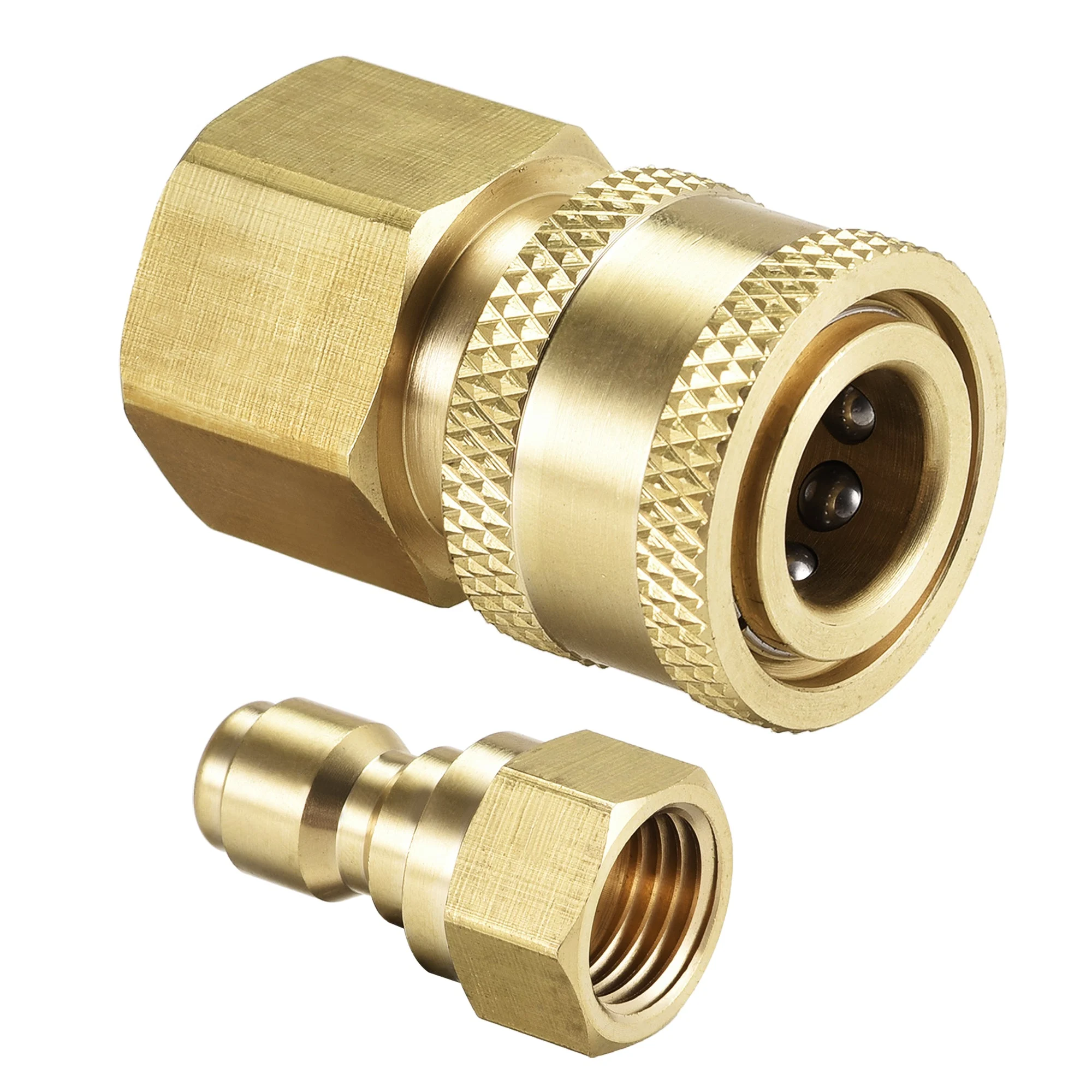 Brass Quick Connect Set M14x1.5 & M18x1.5 Female Thread