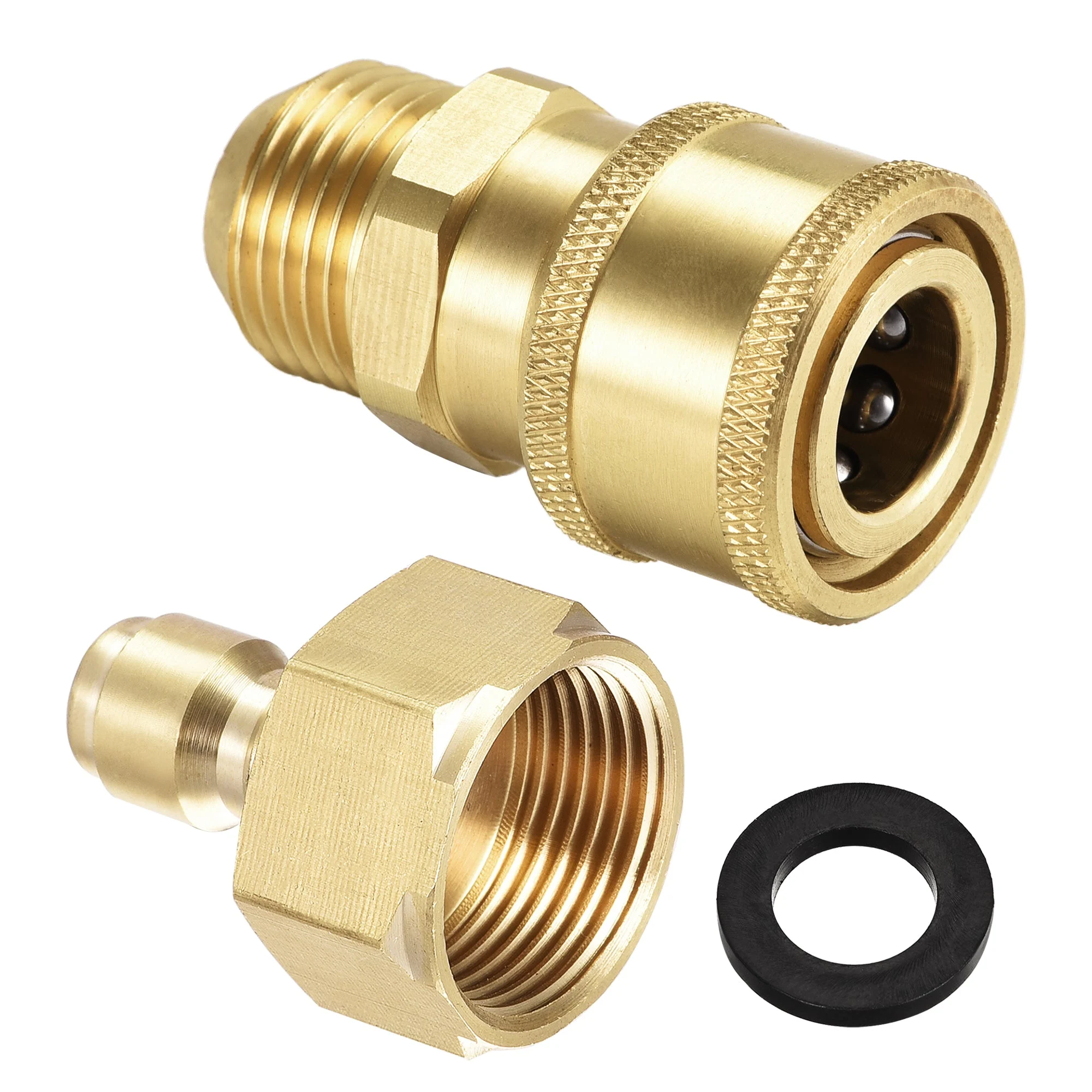 Brass Quick Connect Set M18x1.5 Male & M22 Female Thread