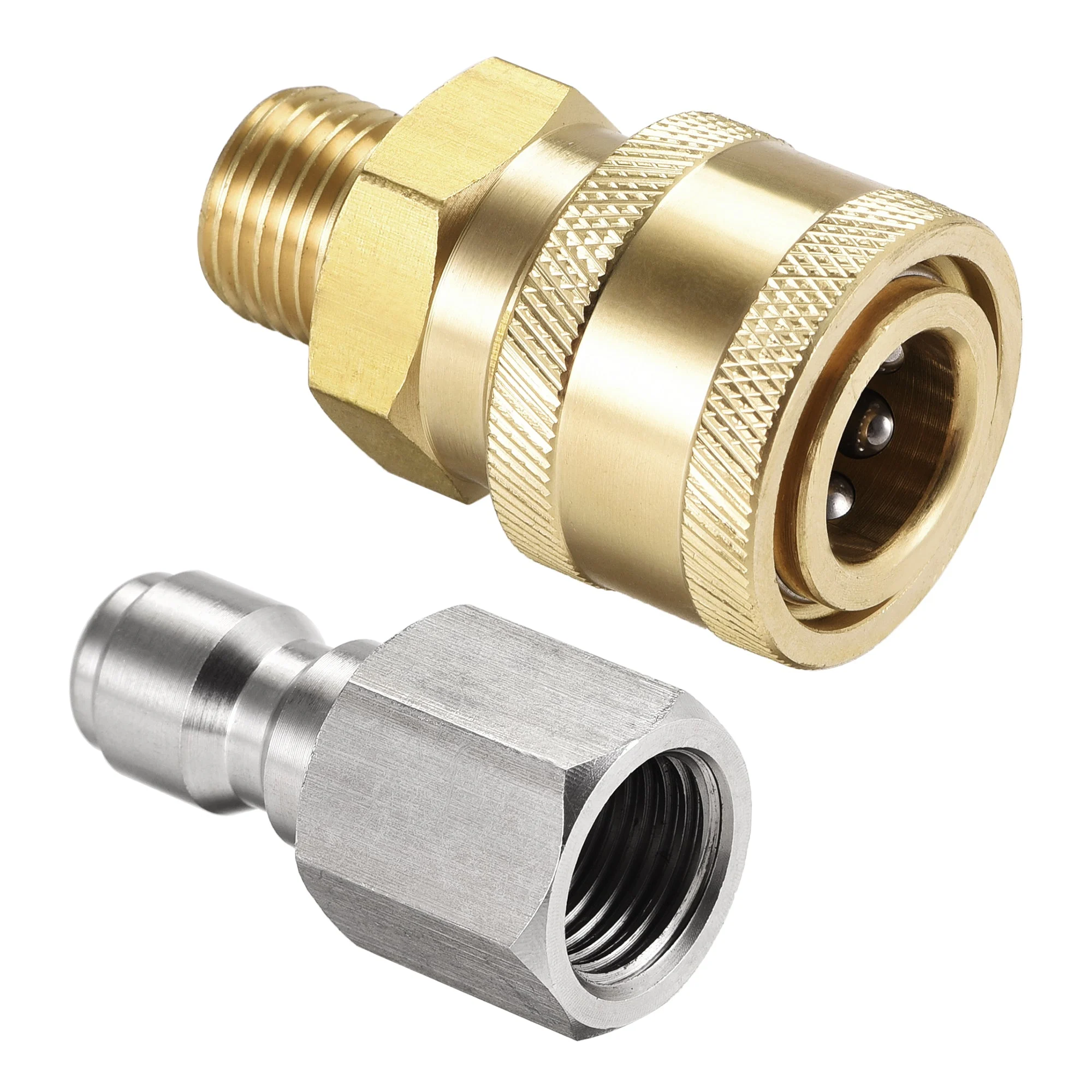 Brass Quick Connectors Set G1/4 Male & Female Thread