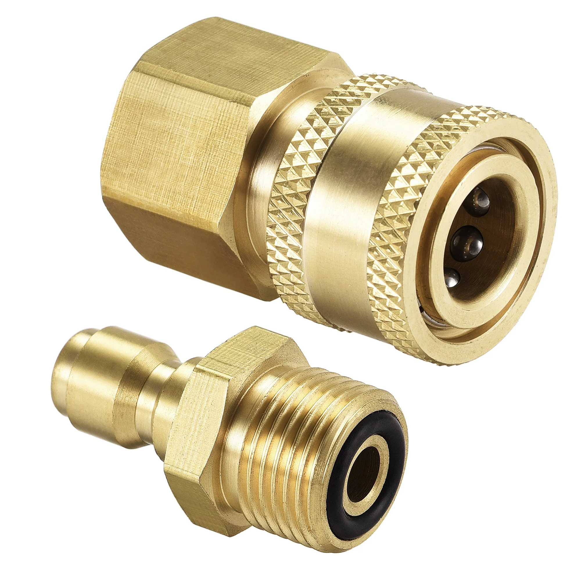 Brass Quick Connectors Set M18x1.5 Male & Female Thread