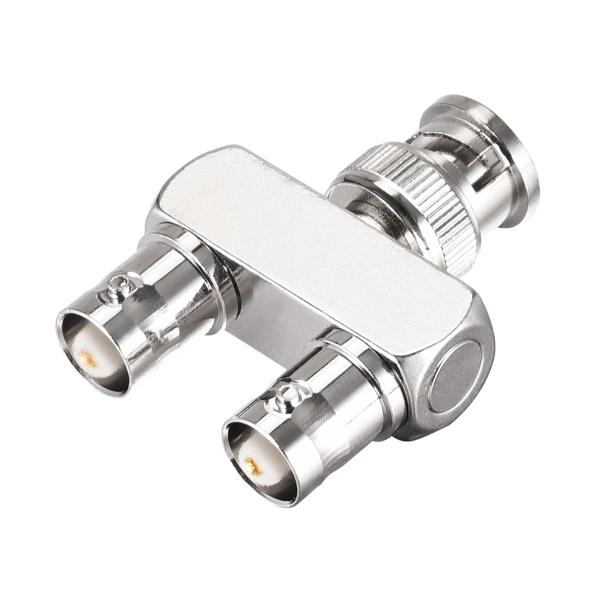 BNC Y Splitter 1 Male Jack to 2 Female Adapter 3 Way RF Coaxial Connector for CCTV Camera