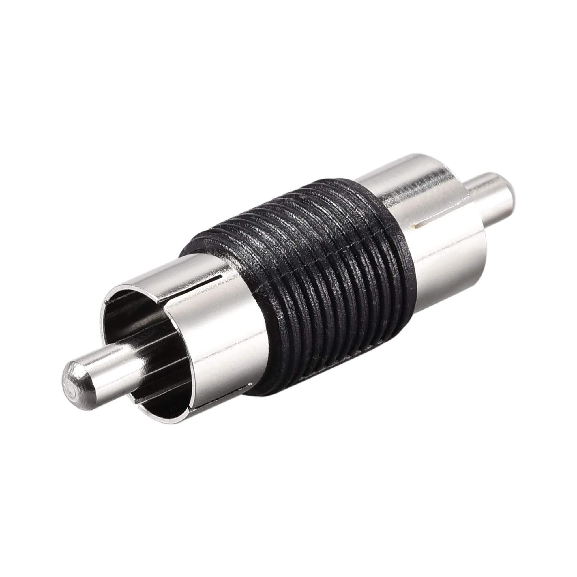Uxcell RCA Male to RCA Male Audio Video Coupler Adapter Nickel Plated 10pcs