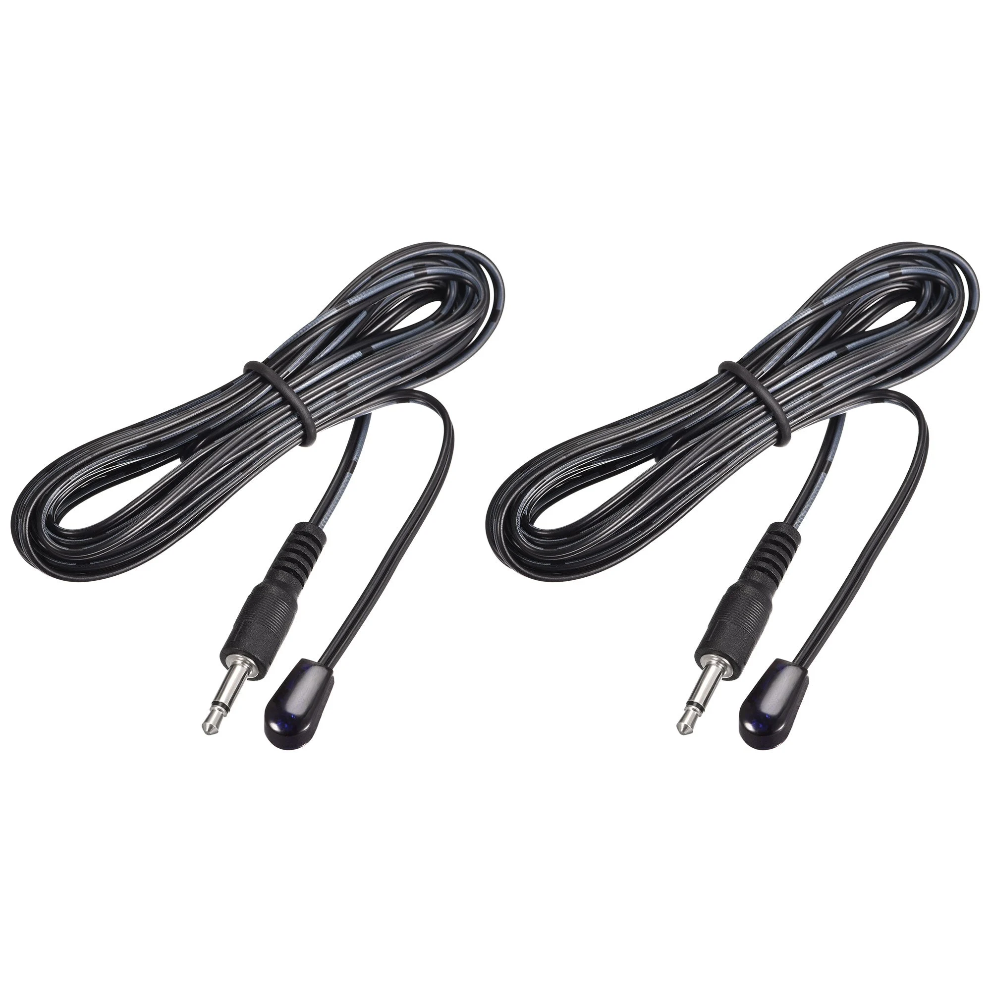 Uxcell IR Infrared Emitter Extension Cable 9.8ft Long 45 Degree Emission Angle 3.5mm Jack Single Red Head 2pcs