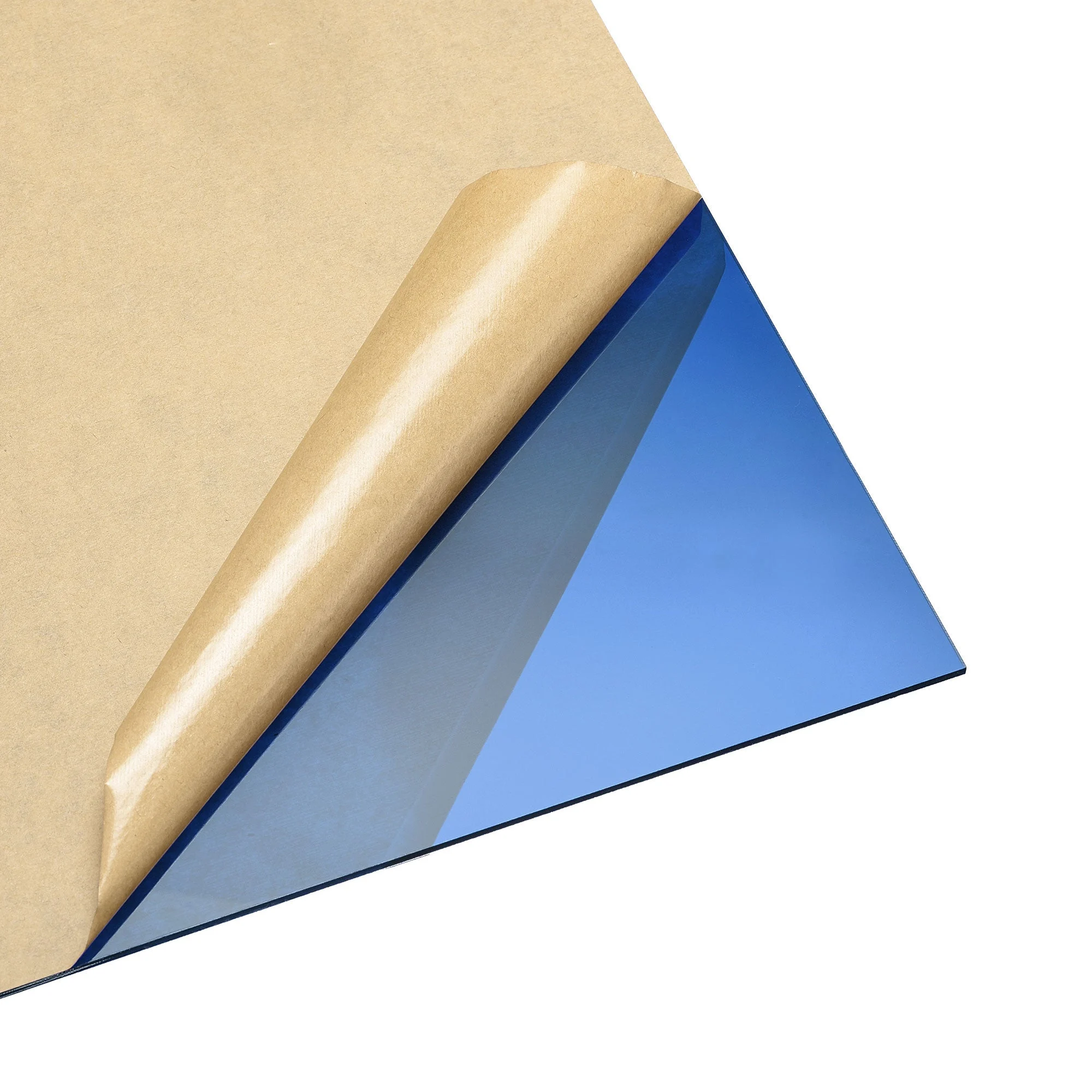 Uxcell Blue Clear Cast Acrylic Sheet,12" x 12",3mm Thick,Plastic PMMA Acrylic Board