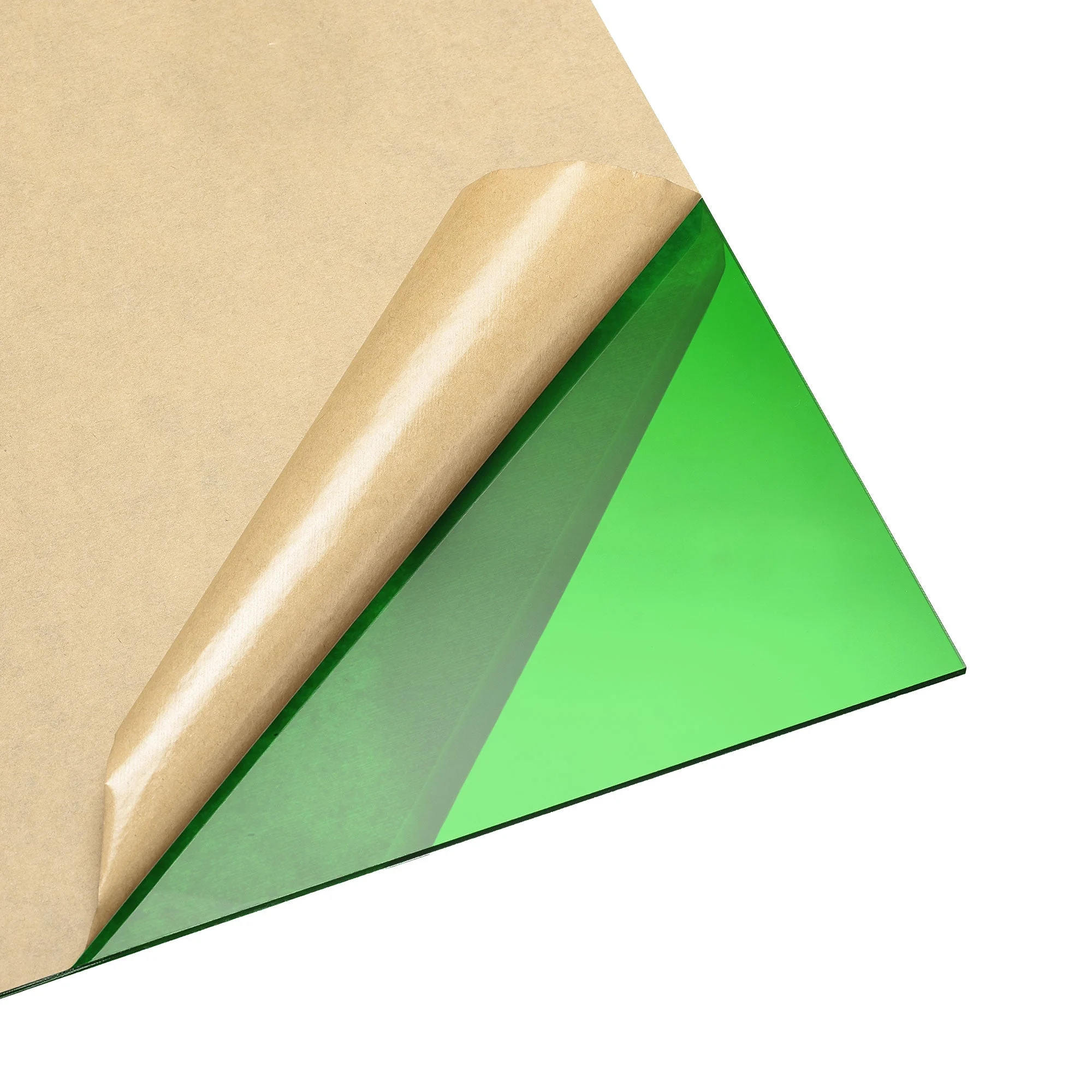 Uxcell Dark Green Clear Cast Acrylic Sheet,12" x 12",3mm Thick,Plastic Acrylic Board