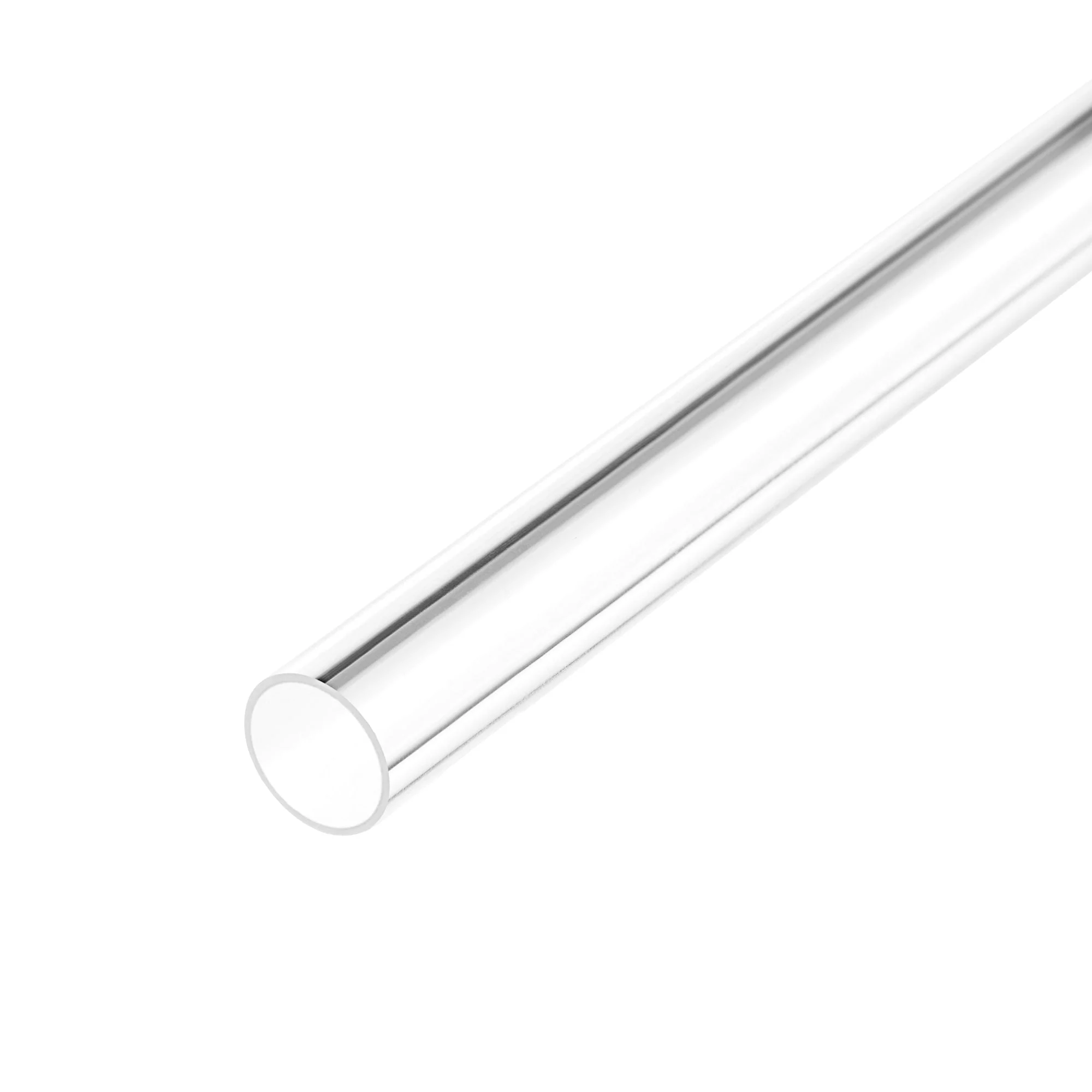 3pcs Clear Rigid PVC Pipe 9/32" ID x 5/16" OD x 1.6ft, 0.02" Wall Round Tube
