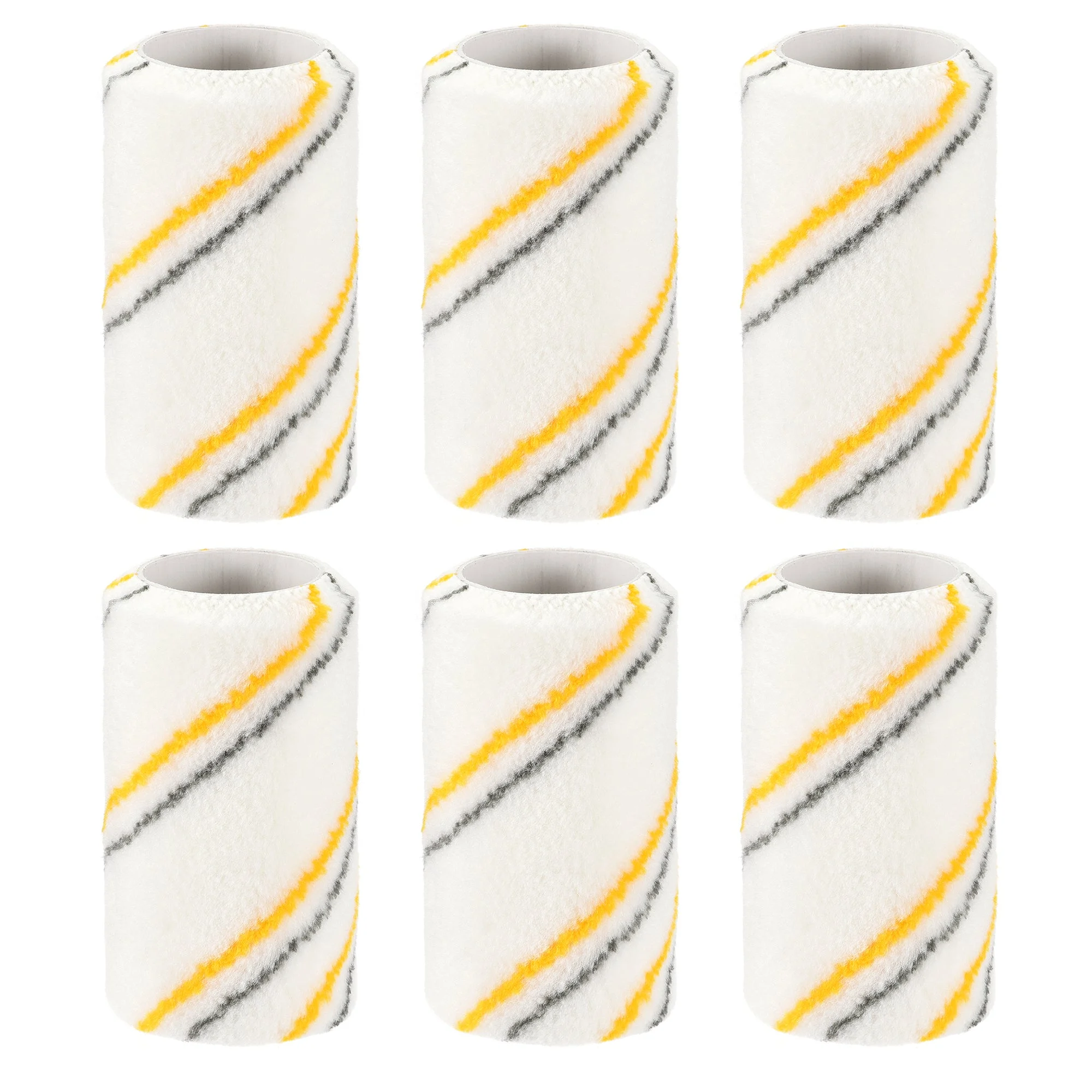 Uxcell Paint Roller Cover 4 Inch x 1/4" Nap Mini Acrylic Fibers Brush for Household Wall Painting Treatment 6Pcs