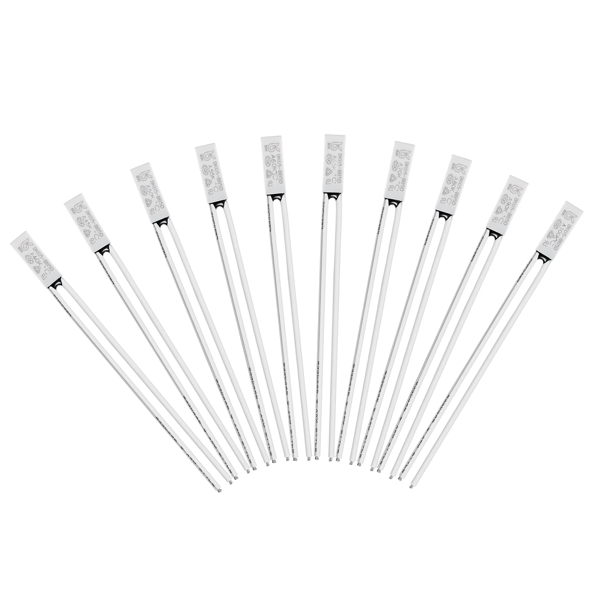 10pcs KSD9700 Thermostat, Normally Open 40-100°C(104-212°F) N.O Temperature Control Switch Assortment Kit 40 45 50 55 60 65 70 80 90 100°C