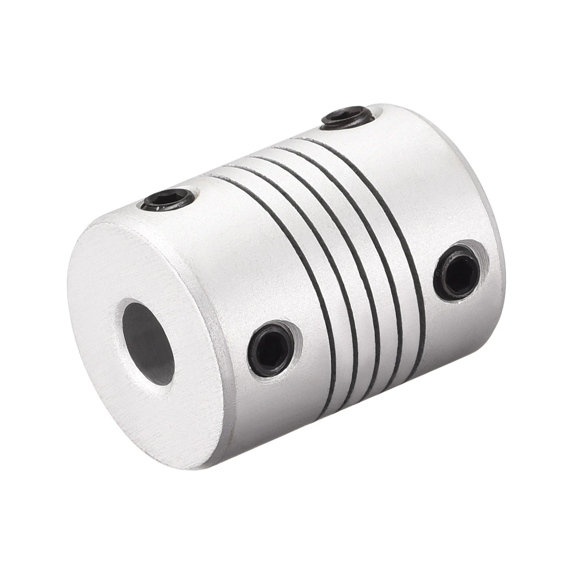 8mm to 9mm Aluminum Alloy Shaft Coupling Flexible Coupler L25xD19 Silver