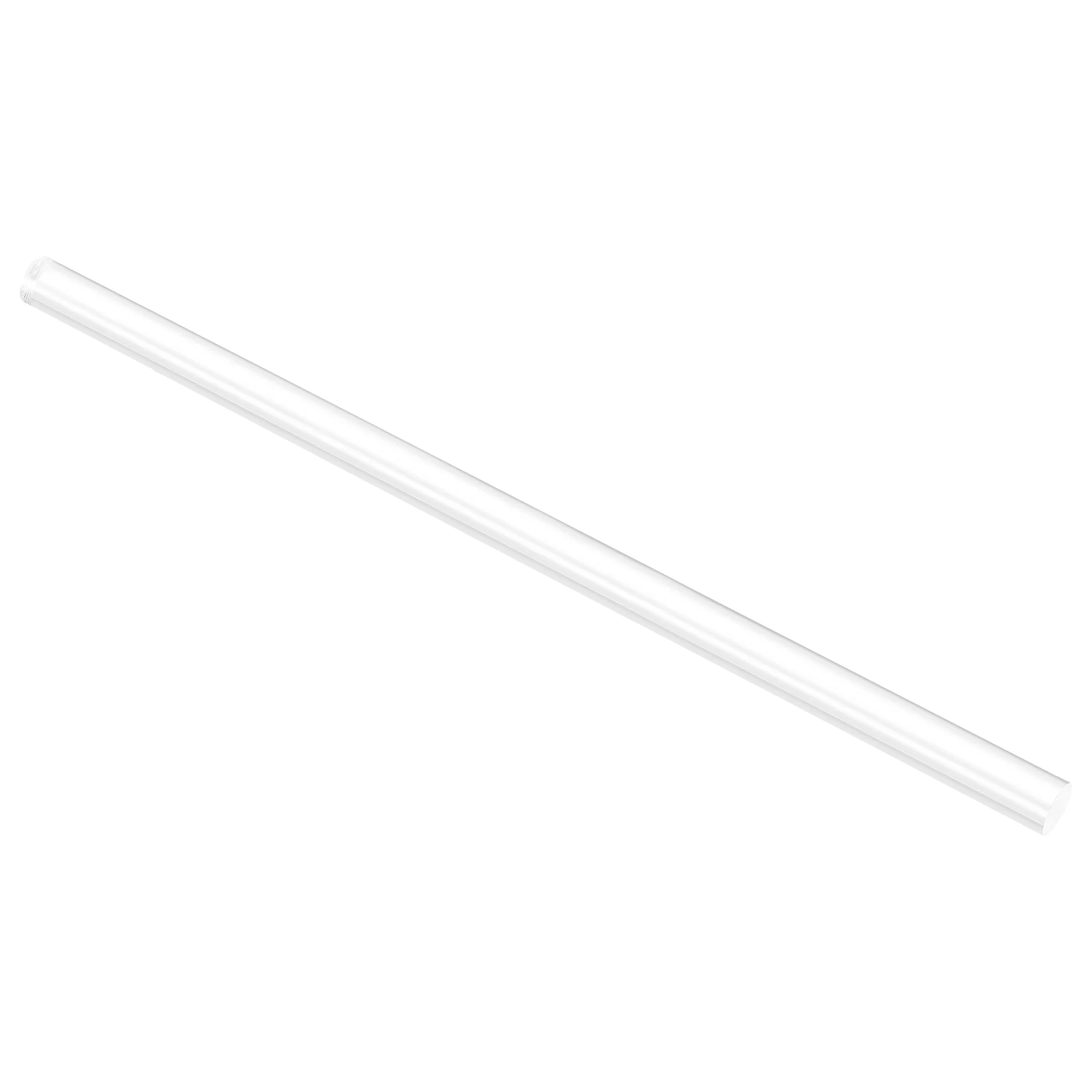 Acrylic Round Rod Clear 1/2" x 12-1/4" Solid Plastic PMMA Bar Stick