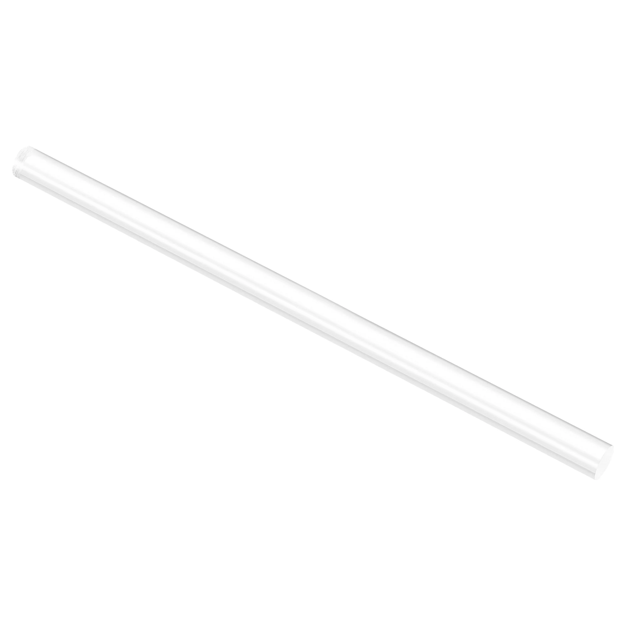 Acrylic Round Rod, Clear,5/8" x12-1/4", Solid Plastic PMMA Bar Stick