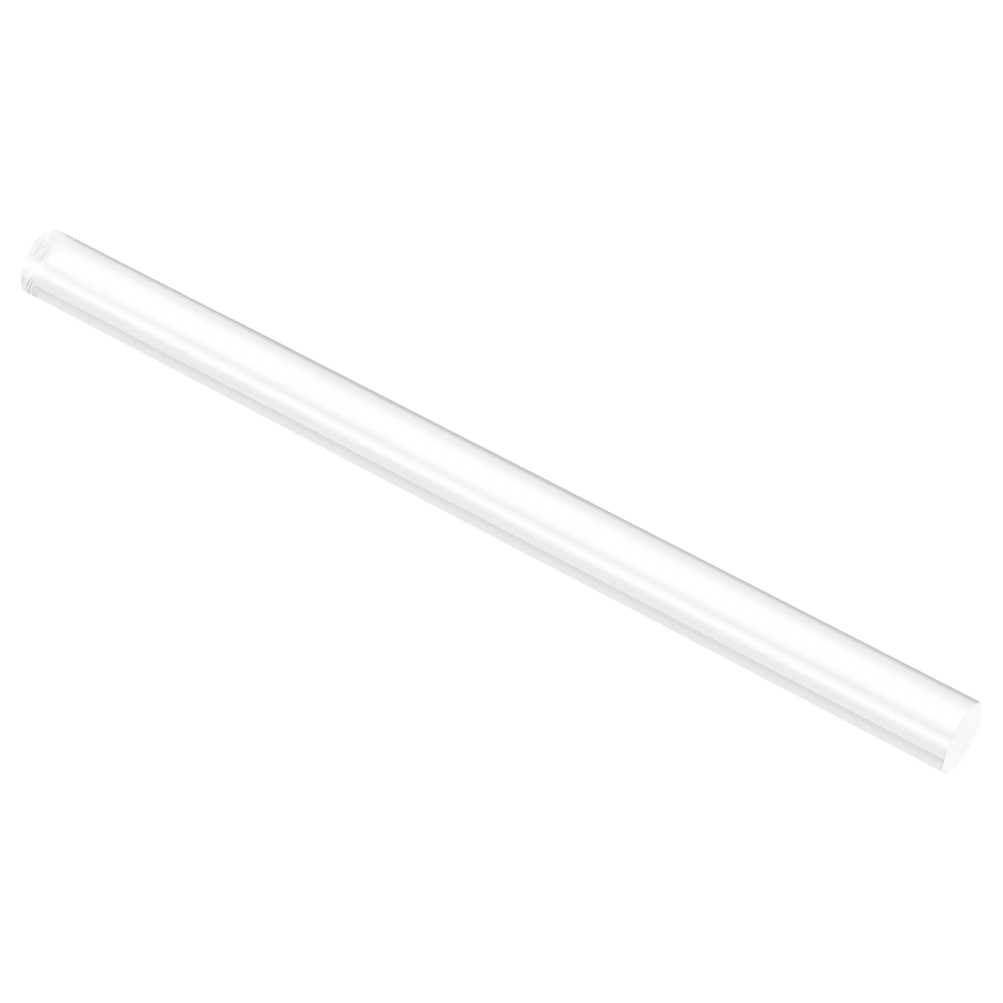 Acrylic Round Rod, Clear,3/4" x12-1/4", Solid Plastic PMMA Bar Stick