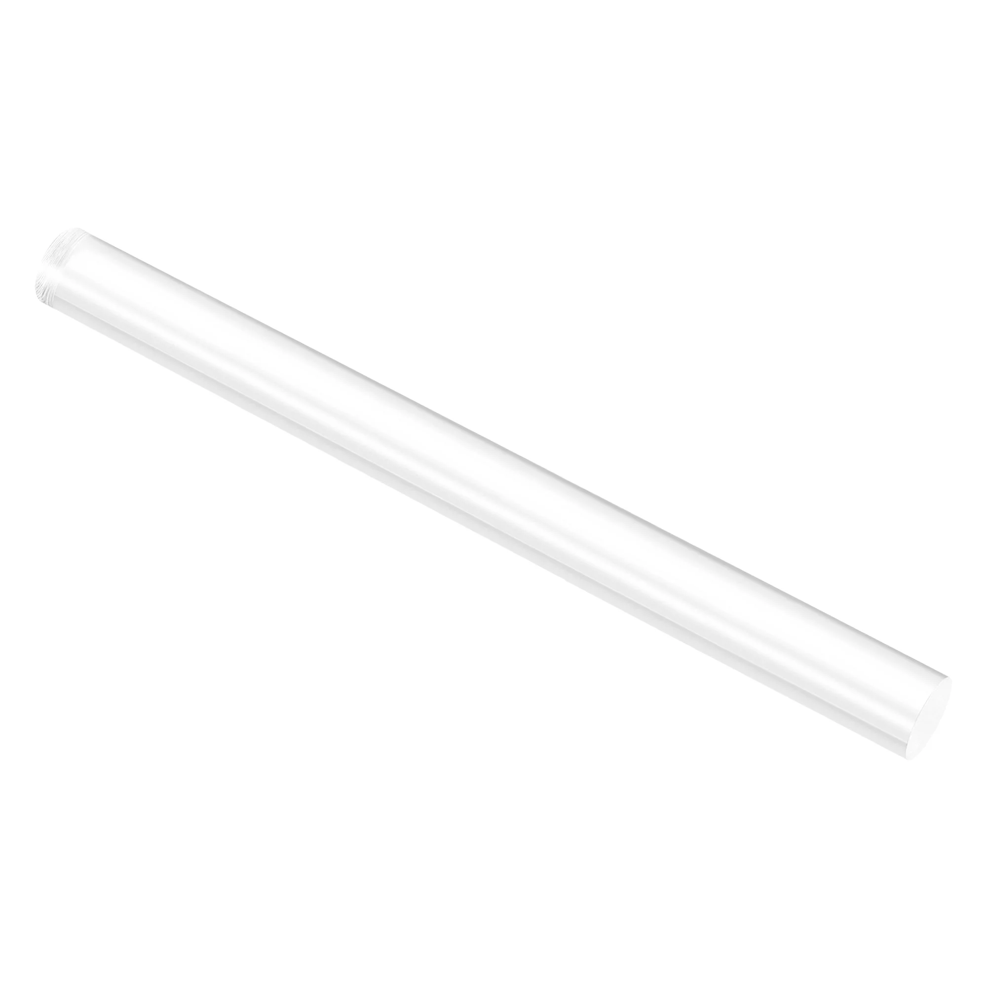 Acrylic Round Rod Clear 1" x12-1/4" Solid Plastic PMMA Bar Stick