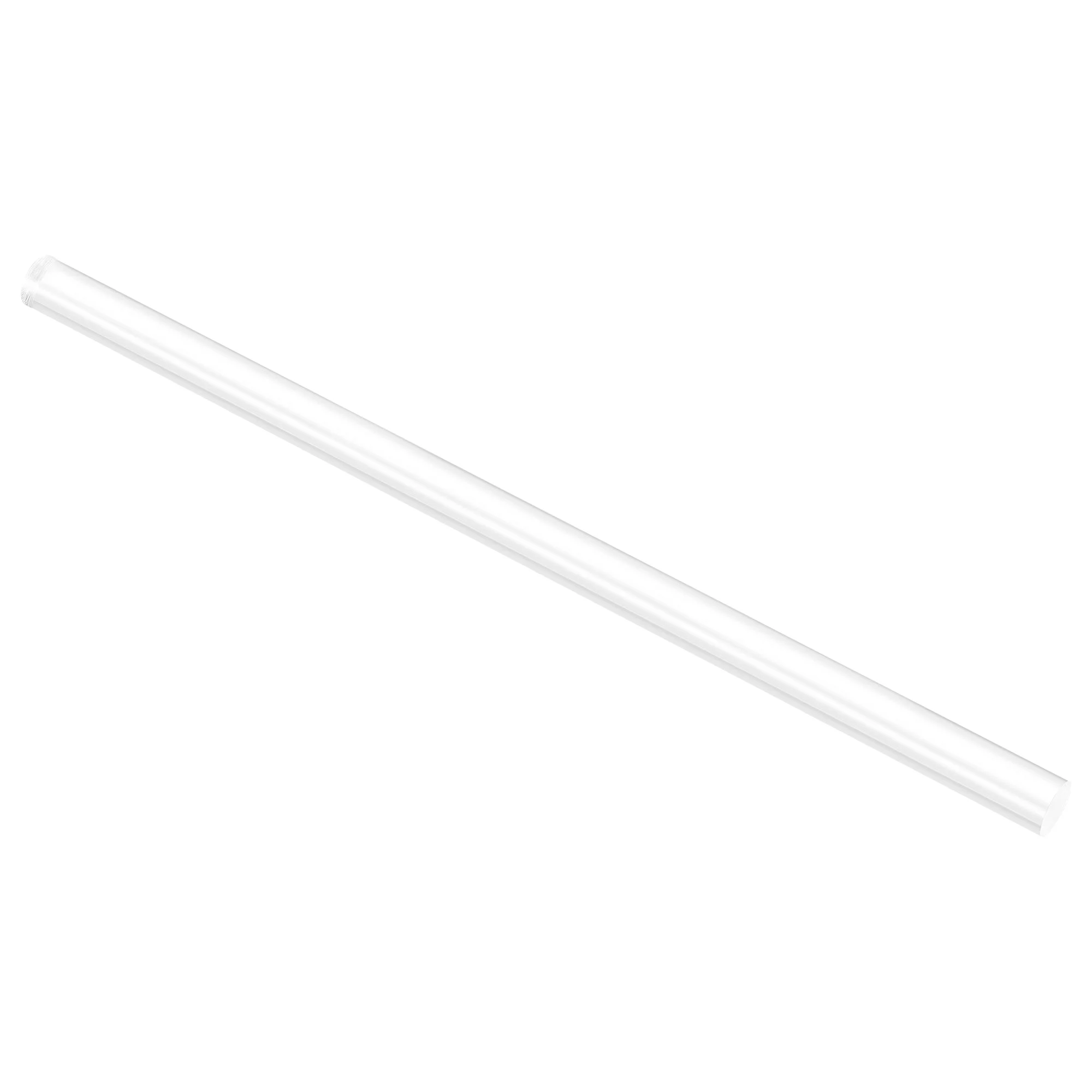 Acrylic Round Rod, Clear,15/32" x 12-1/4", Solid Plastic PMMA Bar Stick