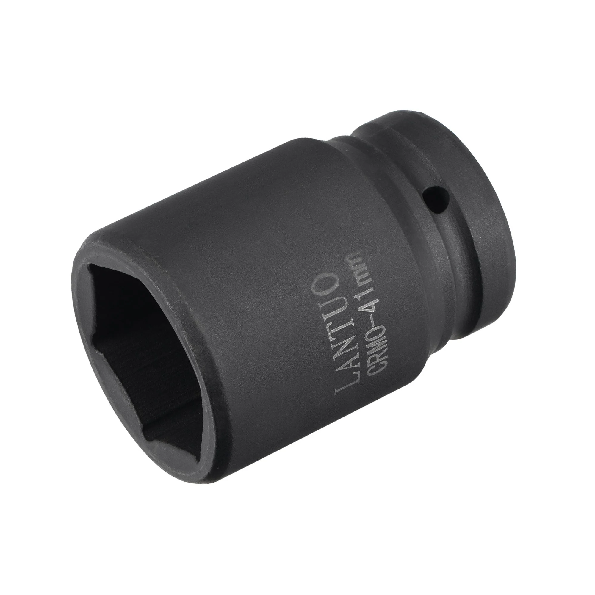 Uxcell 1" Drive by 41mm 6-Point Impact Socket, CR-MO 80mm Length, Standard Metric Sizes
