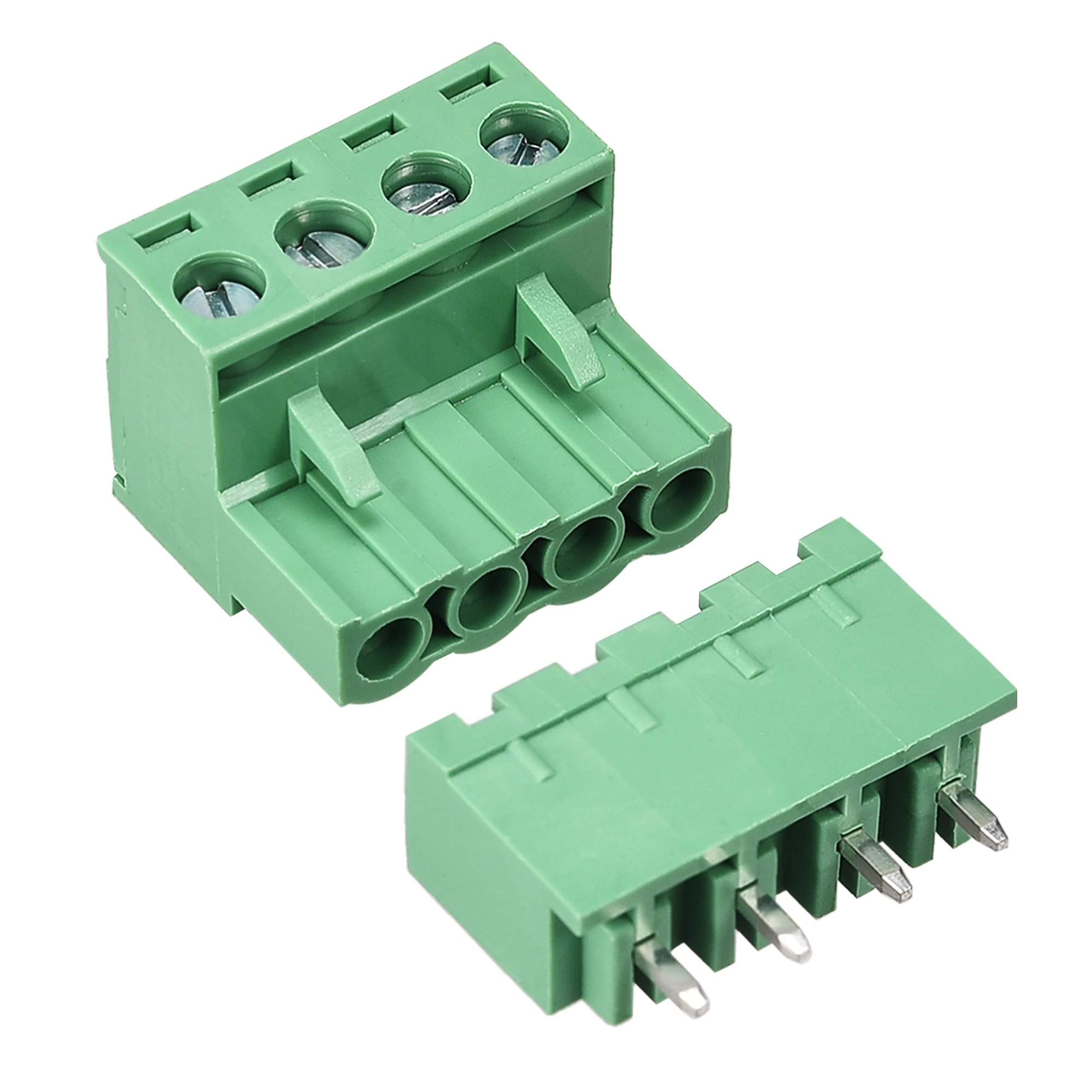 4 Pin 5.08mm Pitch Male Female PCB Screw Terminal Block 20 Sets