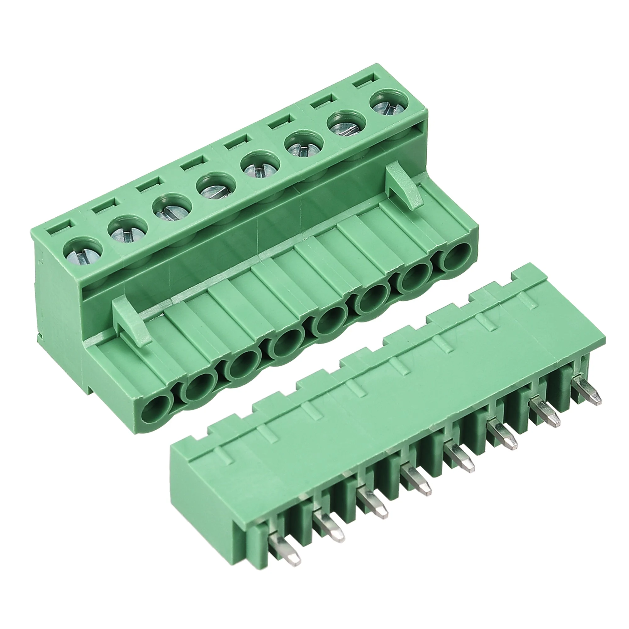8 Pin 5.08mm Pitch Male Female PCB Screw Terminal Block 5 Sets