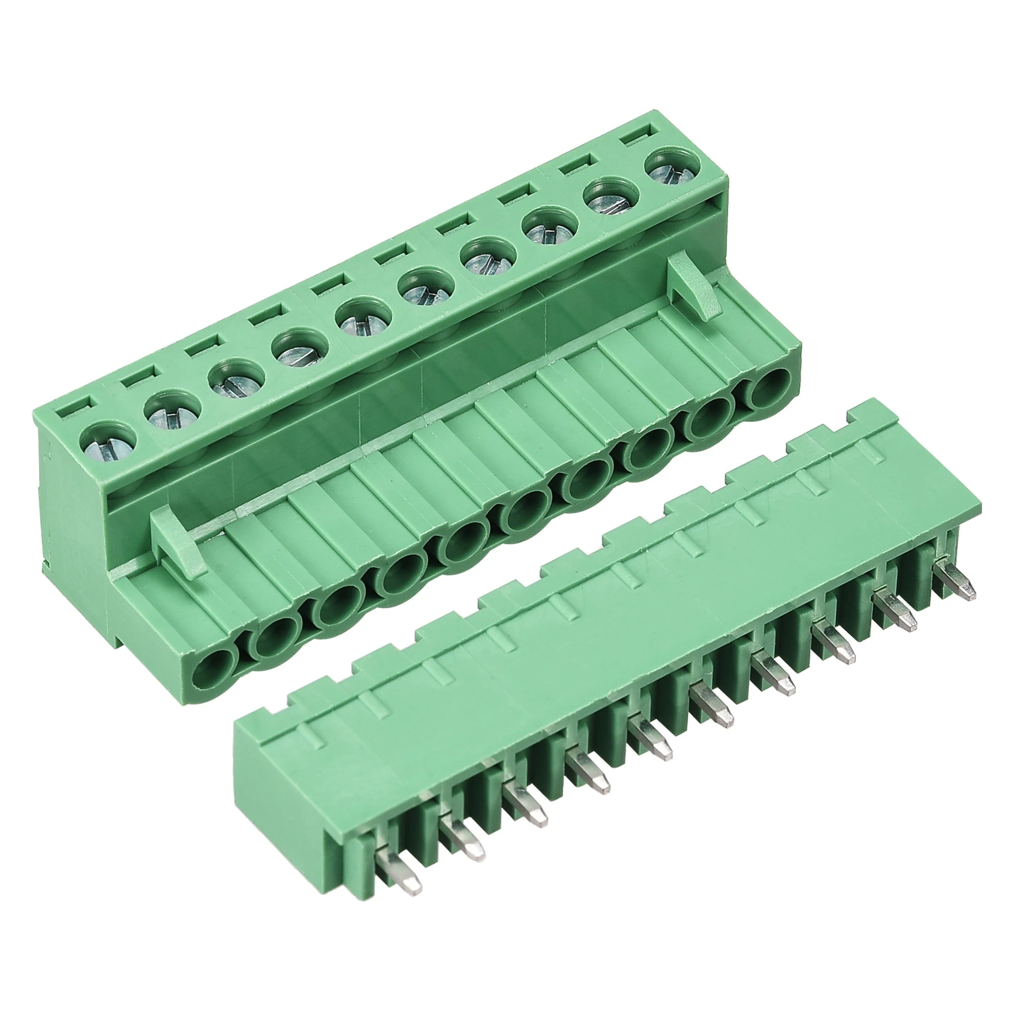10 Pin 5.08mm Pitch Male Female PCB Screw Terminal Block 10 Sets