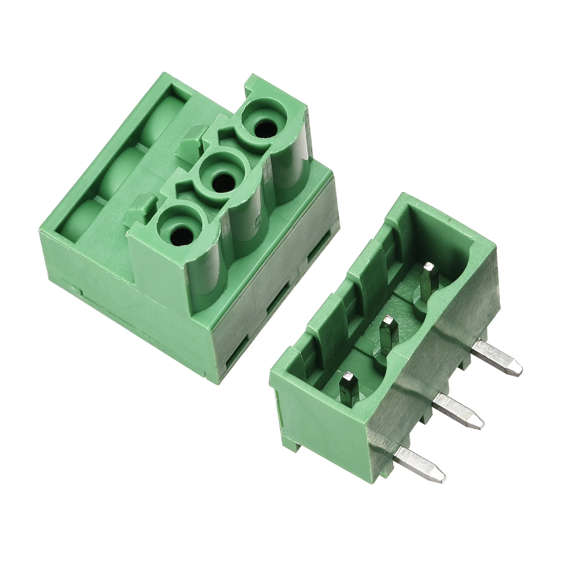 3-Pin 5.08mm Pitch Right Angle PCB Screw Terminal Block Connector 20 Sets