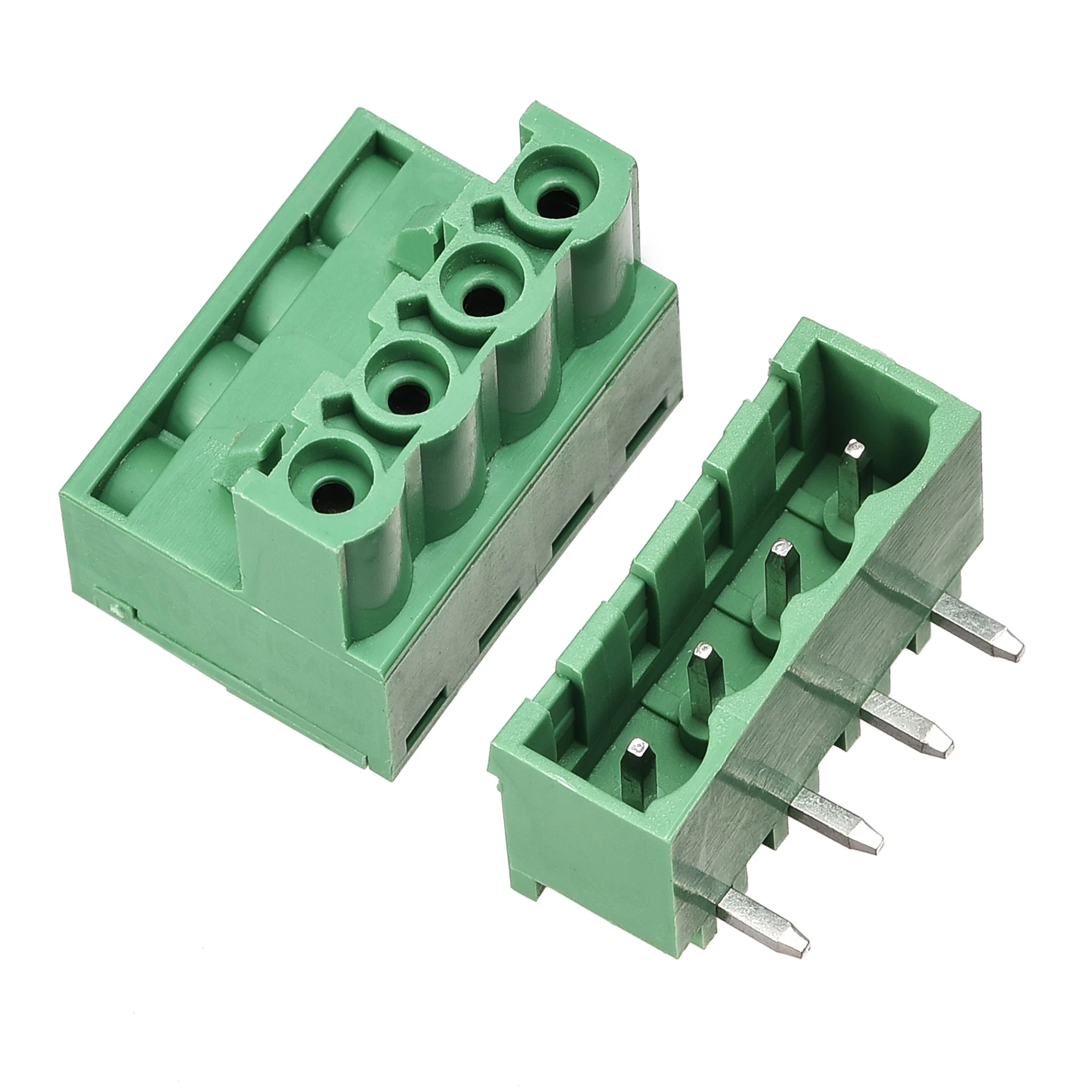 4-Pin 5.08mm Pitch Right Angle PCB Screw Terminal Block Connector 10 Sets