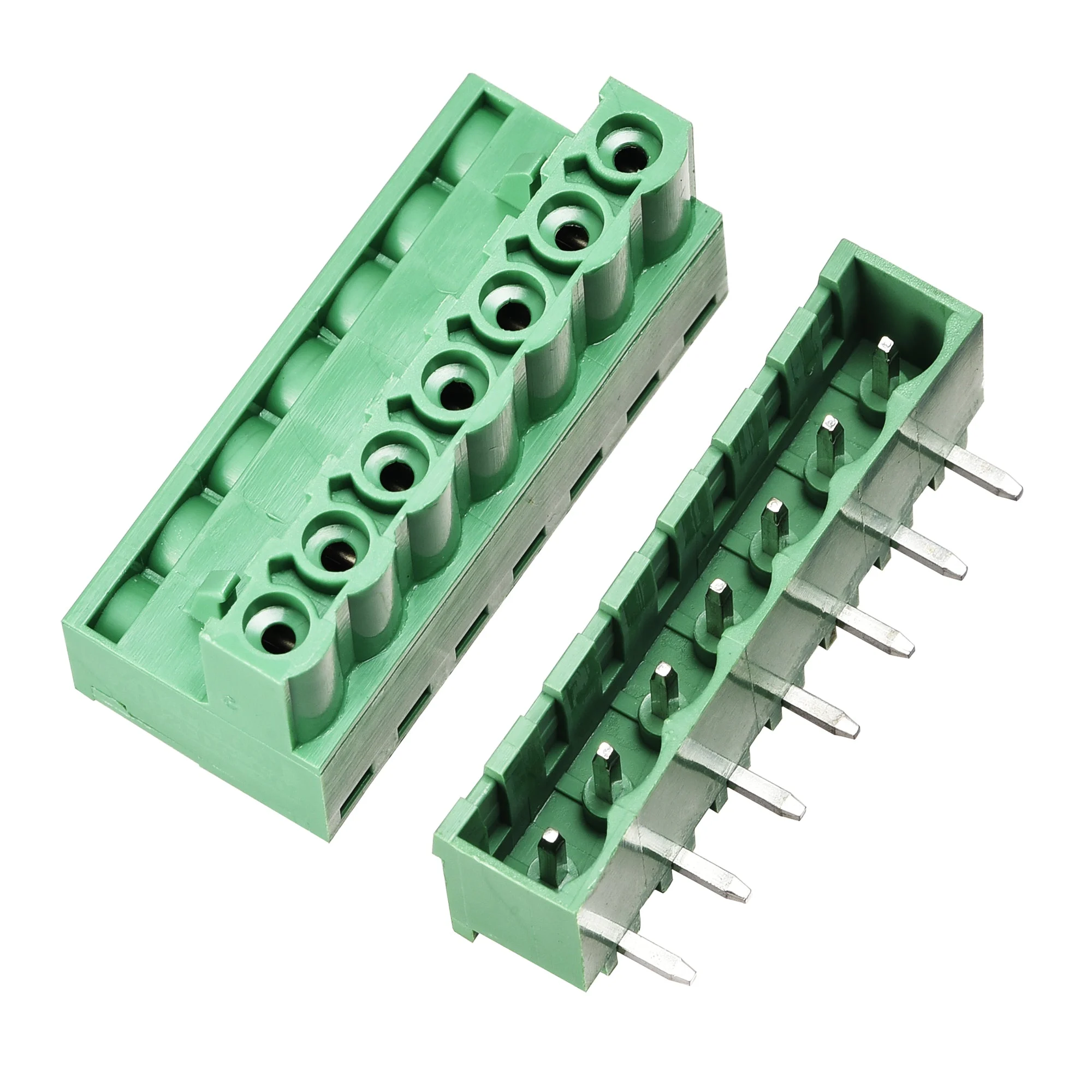 7-Pin 5.08mm Pitch Right Angle PCB Screw Terminal Block Connector 10 Sets