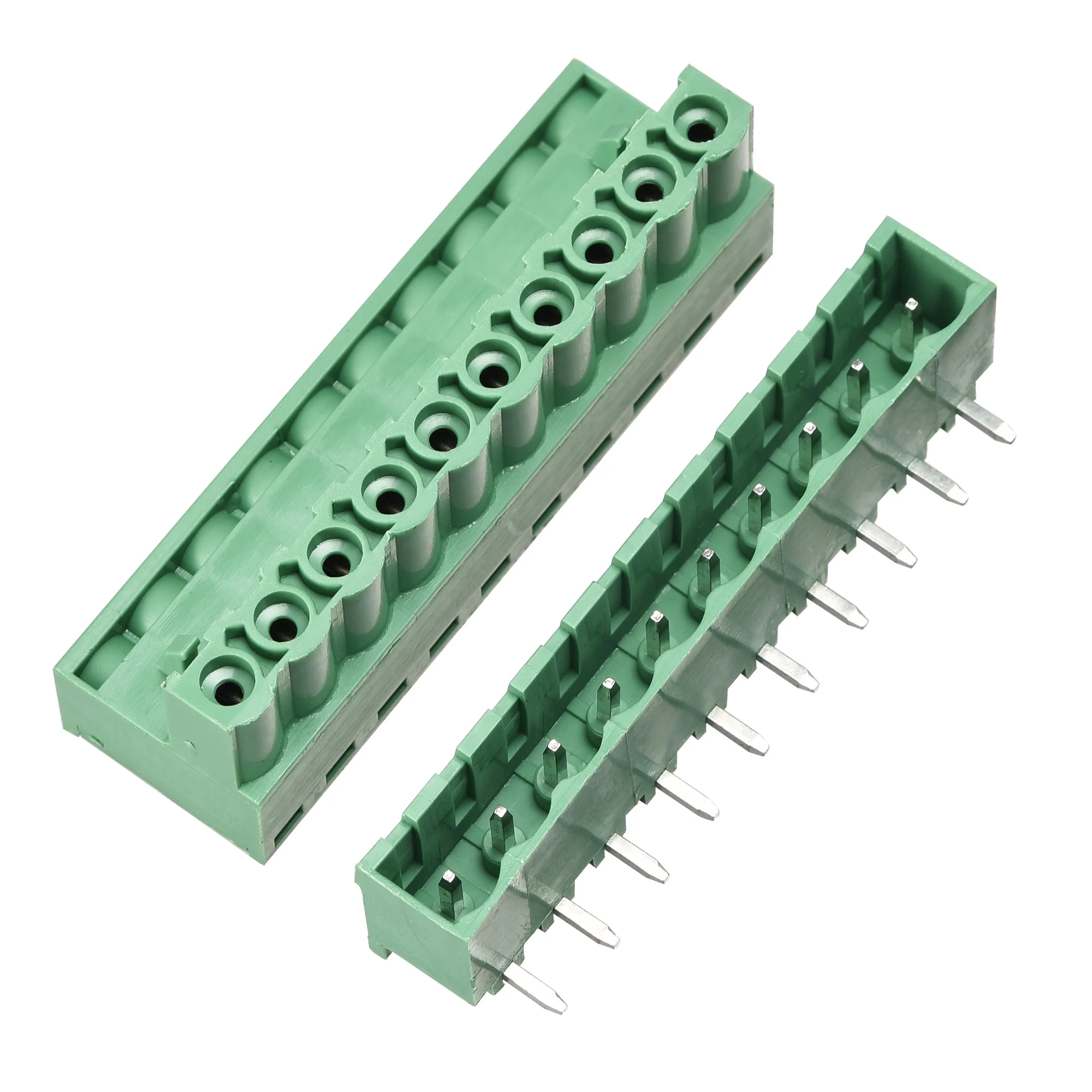 10-Pin 5.08mm Pitch Right Angle PCB Screw Terminal Block Connector 5 Sets