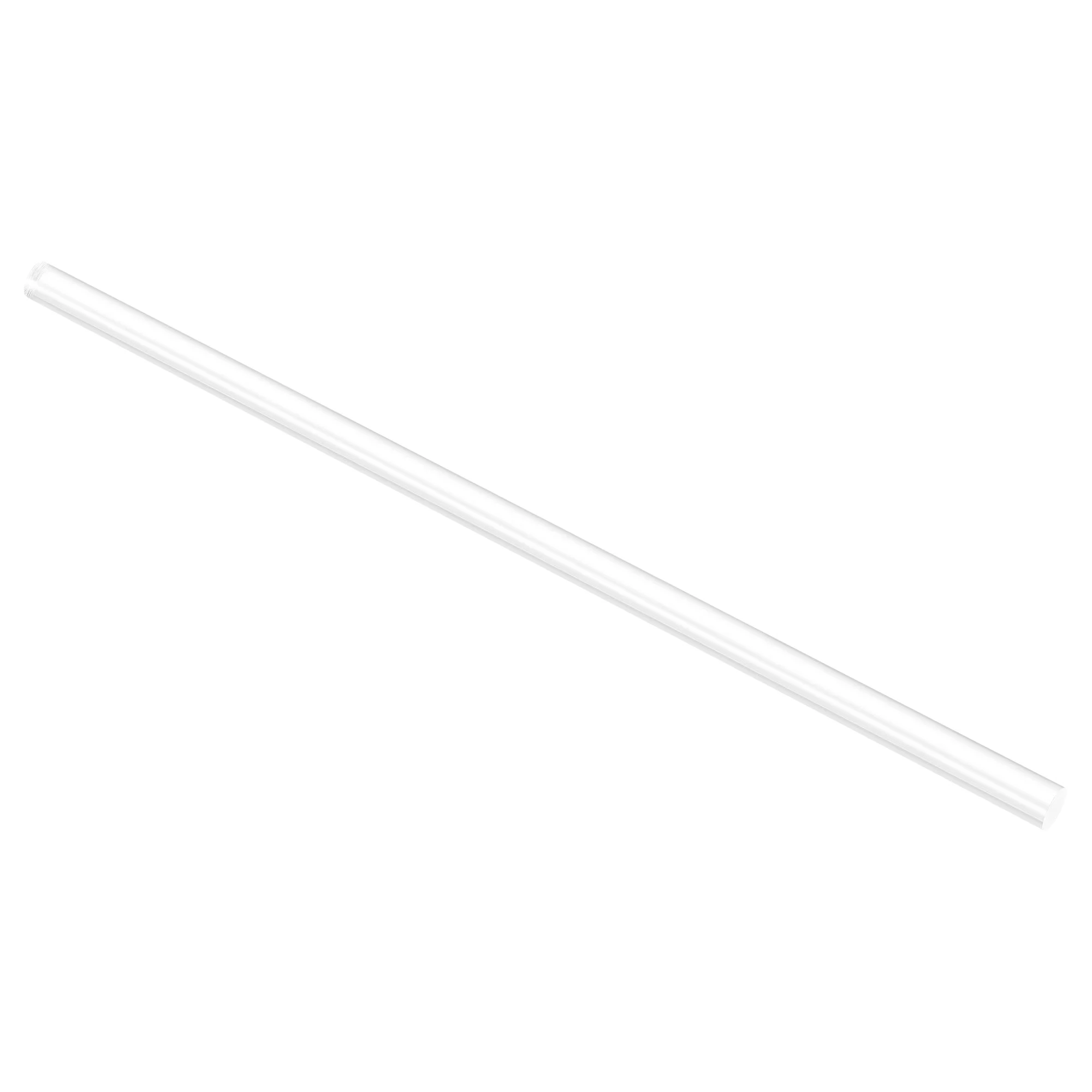 Acrylic Round Rod, Clear,5/16" x 13-3/8", Solid Plastic PMMA Bar Stick 6pcs