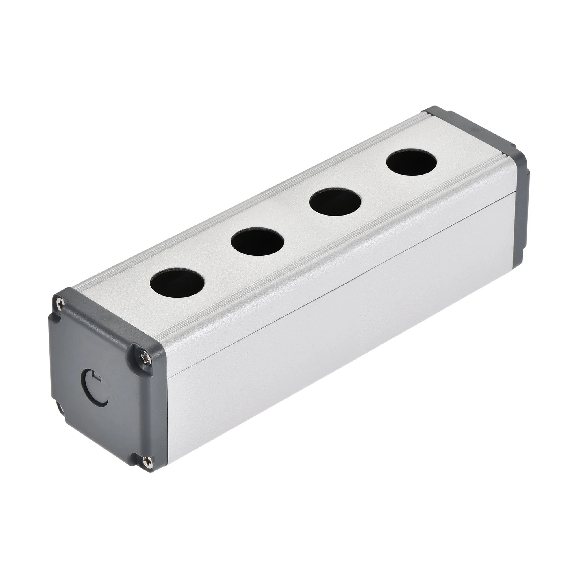 Uxcell 4 Holes 16mm Aluminum Switch Button Station Box with a PG7 Cable Gland
