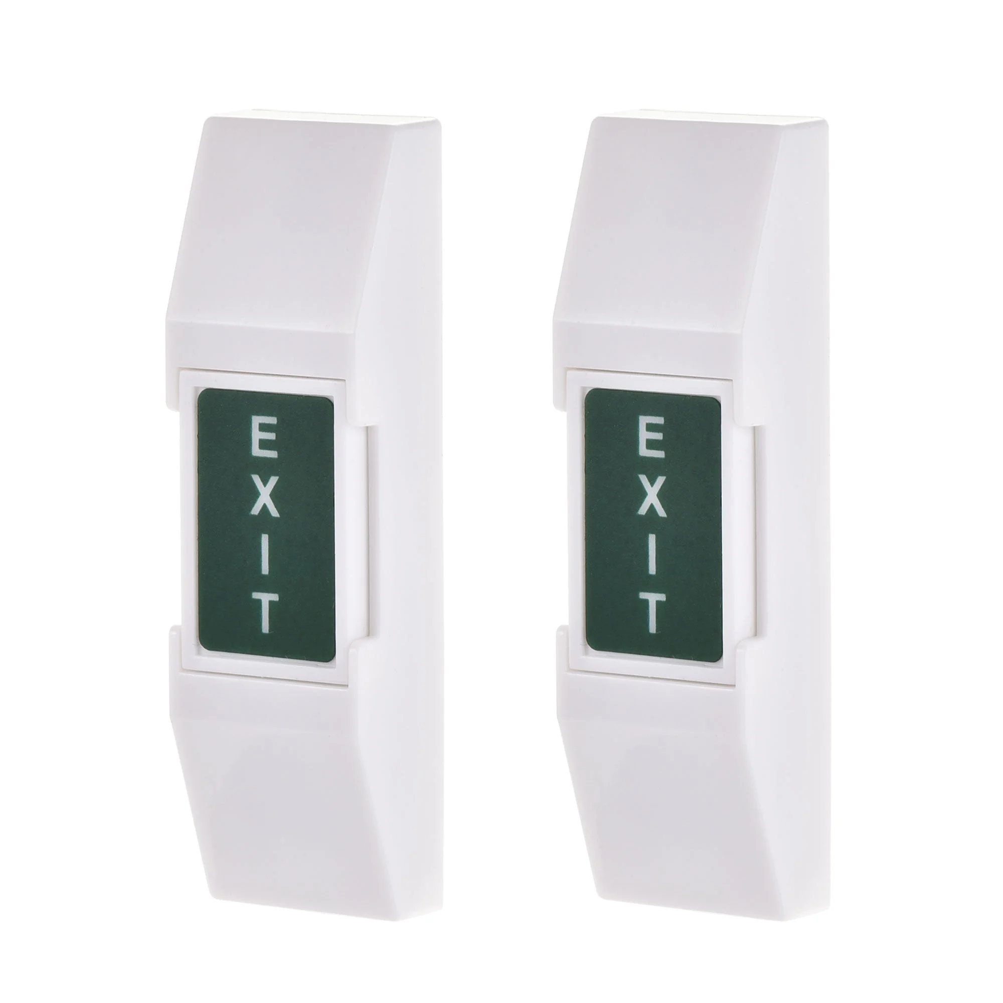 Uxcell Push to Exit Button Release Switch Door Access Control System PC Panel 76mmx23mm 12V 3A White 2 Pcs