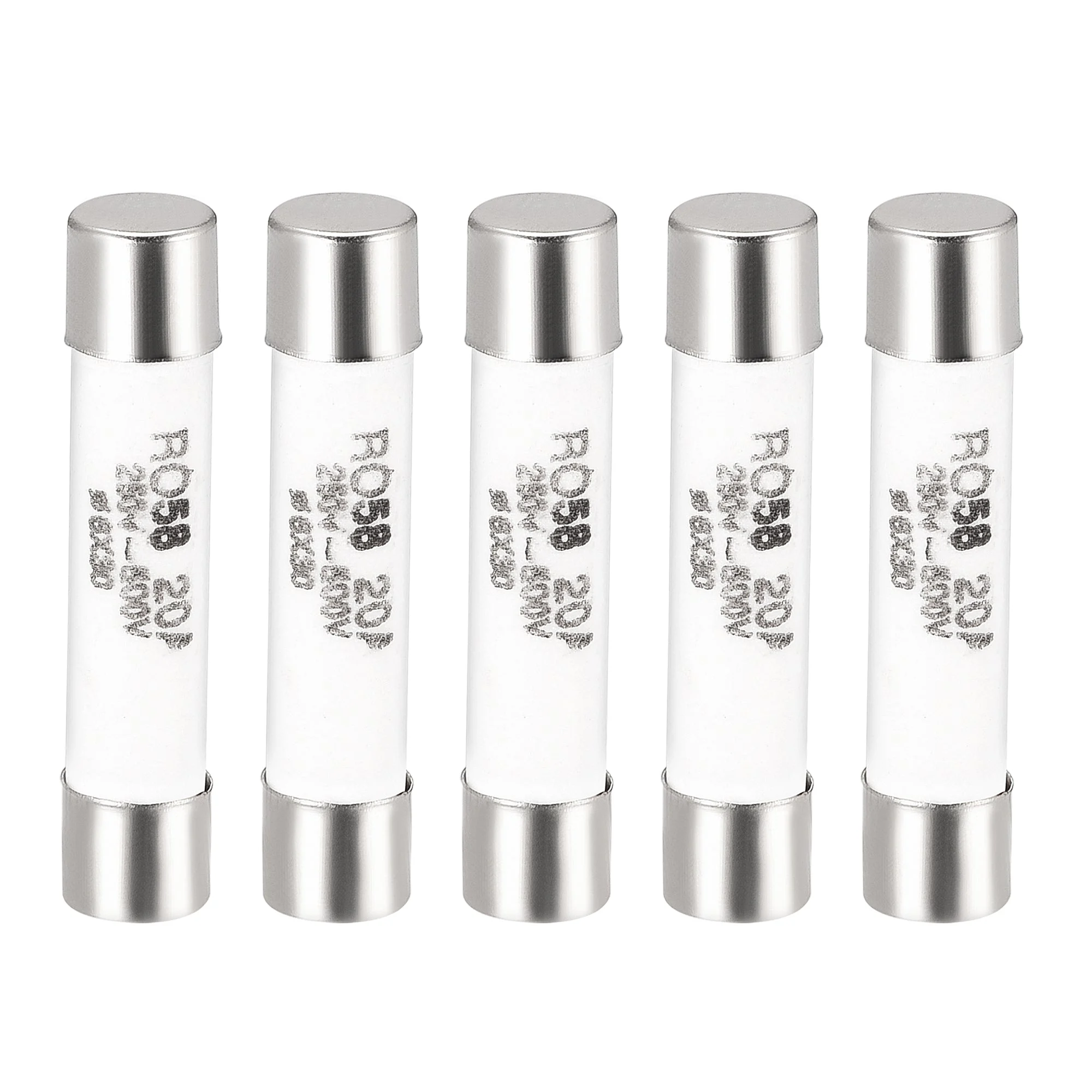 Ceramic Cartridge Fuses 20A 250V-500V 6x30mm Fast Blow for Saving Lamp 5pcs