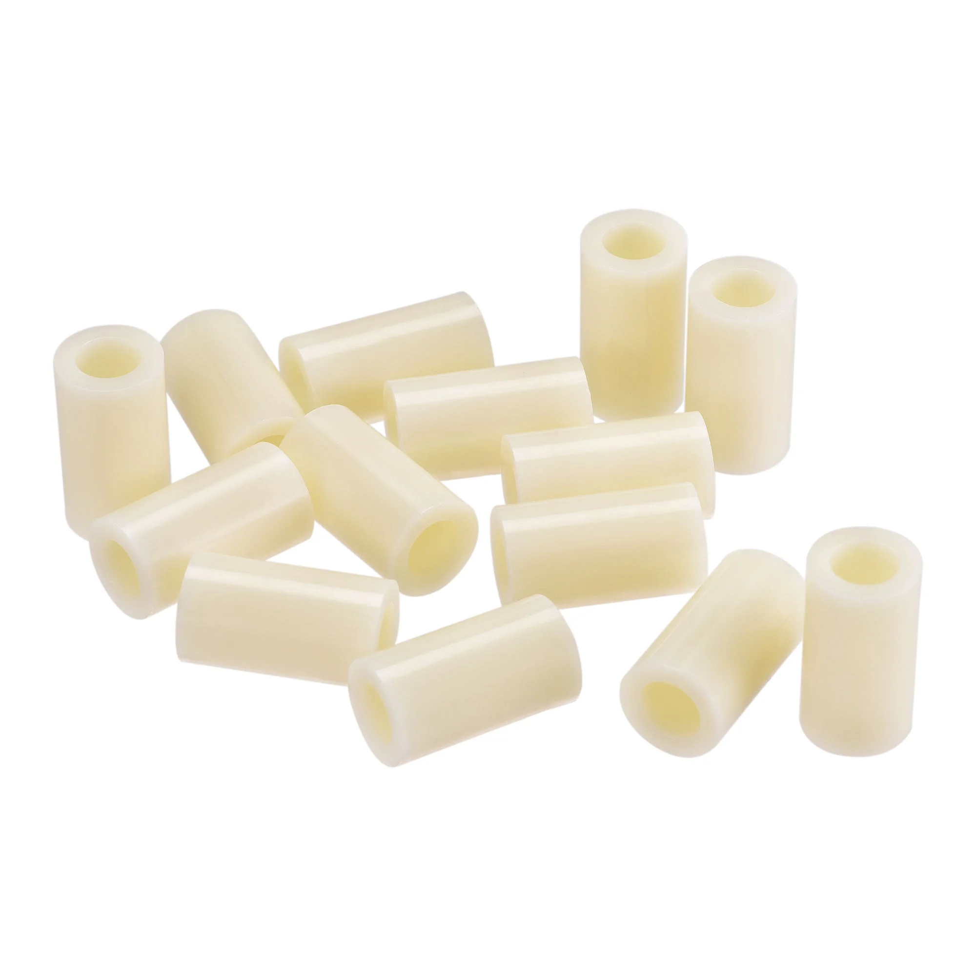 ABS Round Spacer Washer ID 8.2mm OD 14mm Length 25mm Beige 200Pcs