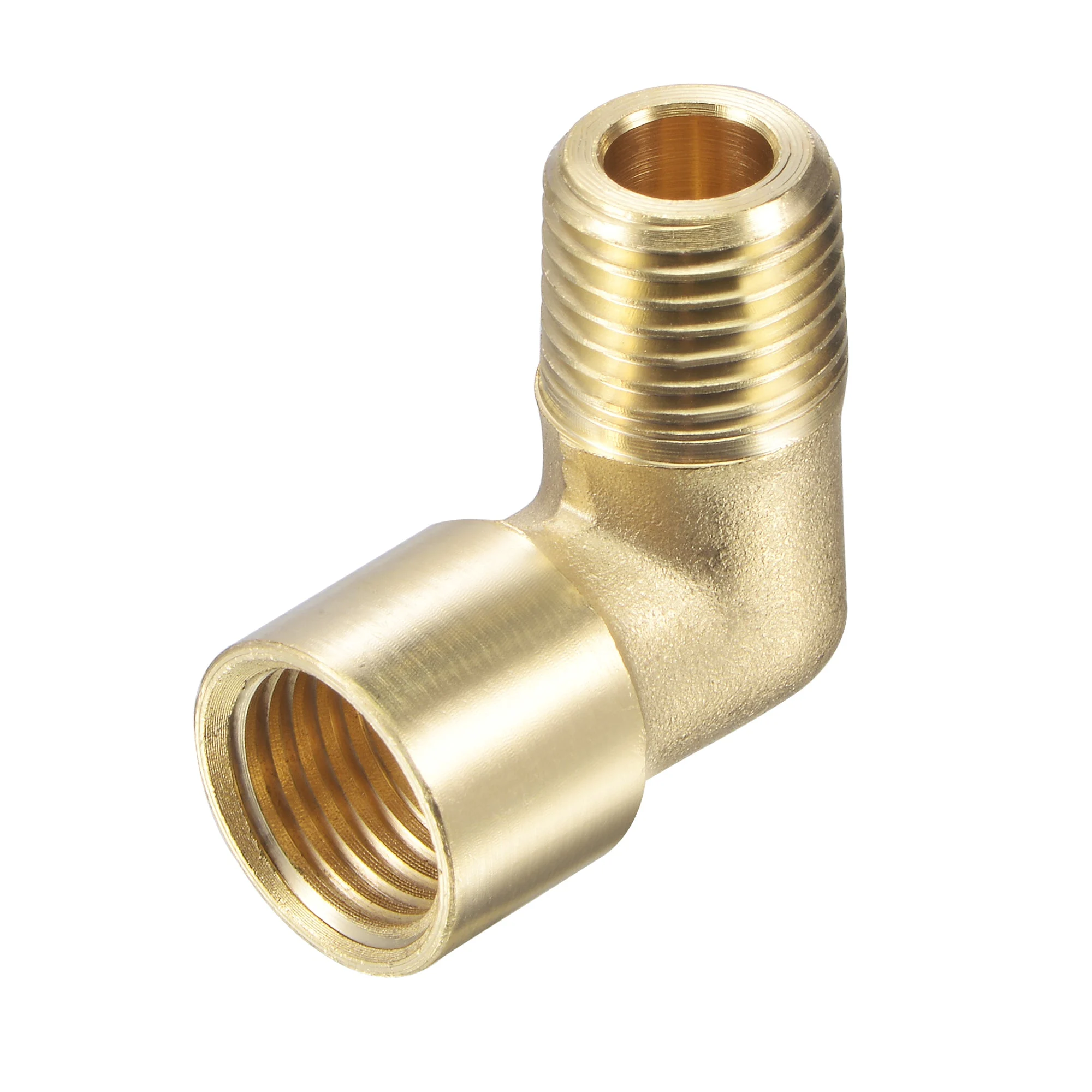Brass Hose Fitting Elbow 1/4 NPT Male to 1/4 NPT Female Thread Pipe Connector Adapter