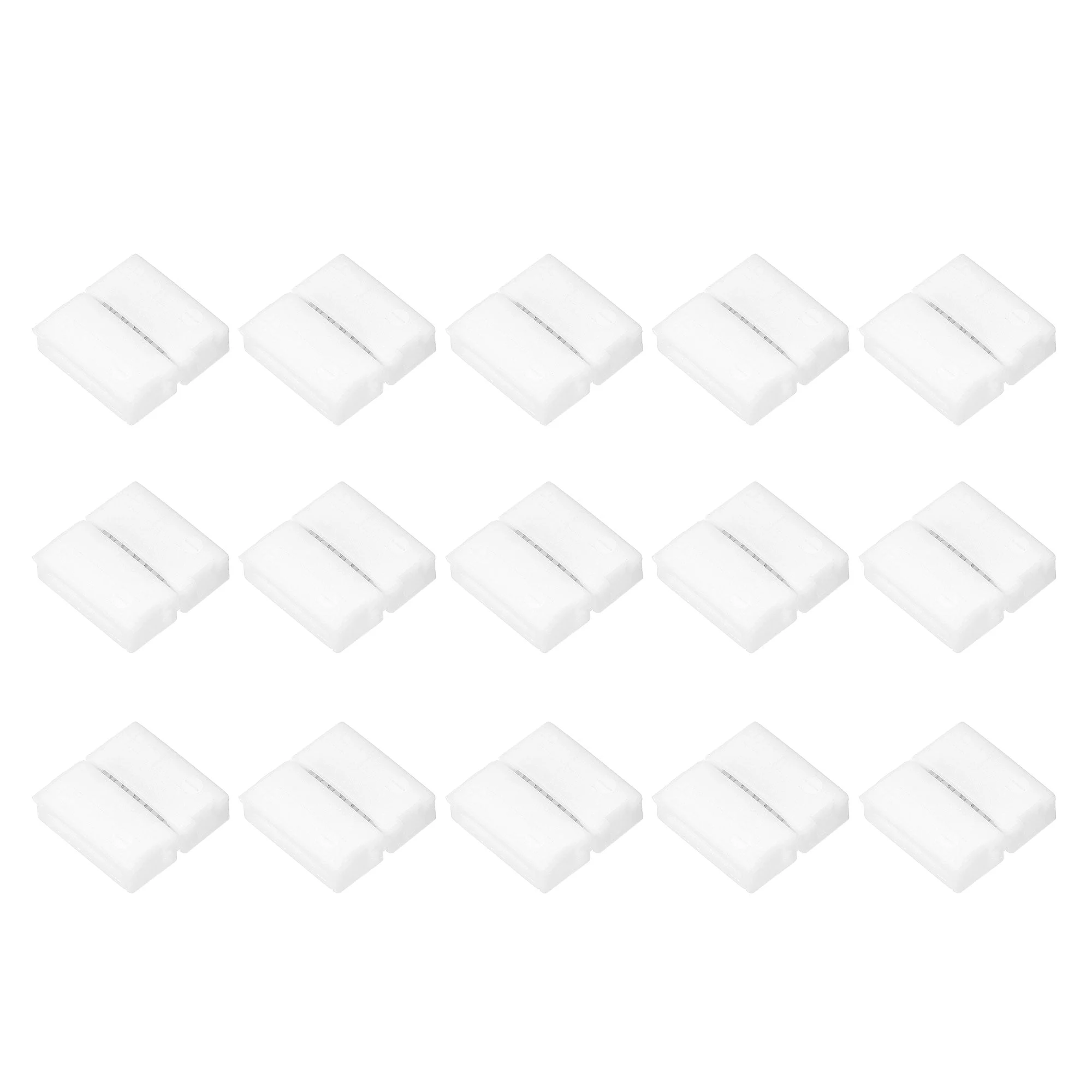 Uxcell 6 Pin 12mm 5050 LED Strip Light Solderless Gapless Connector White 15Pcs