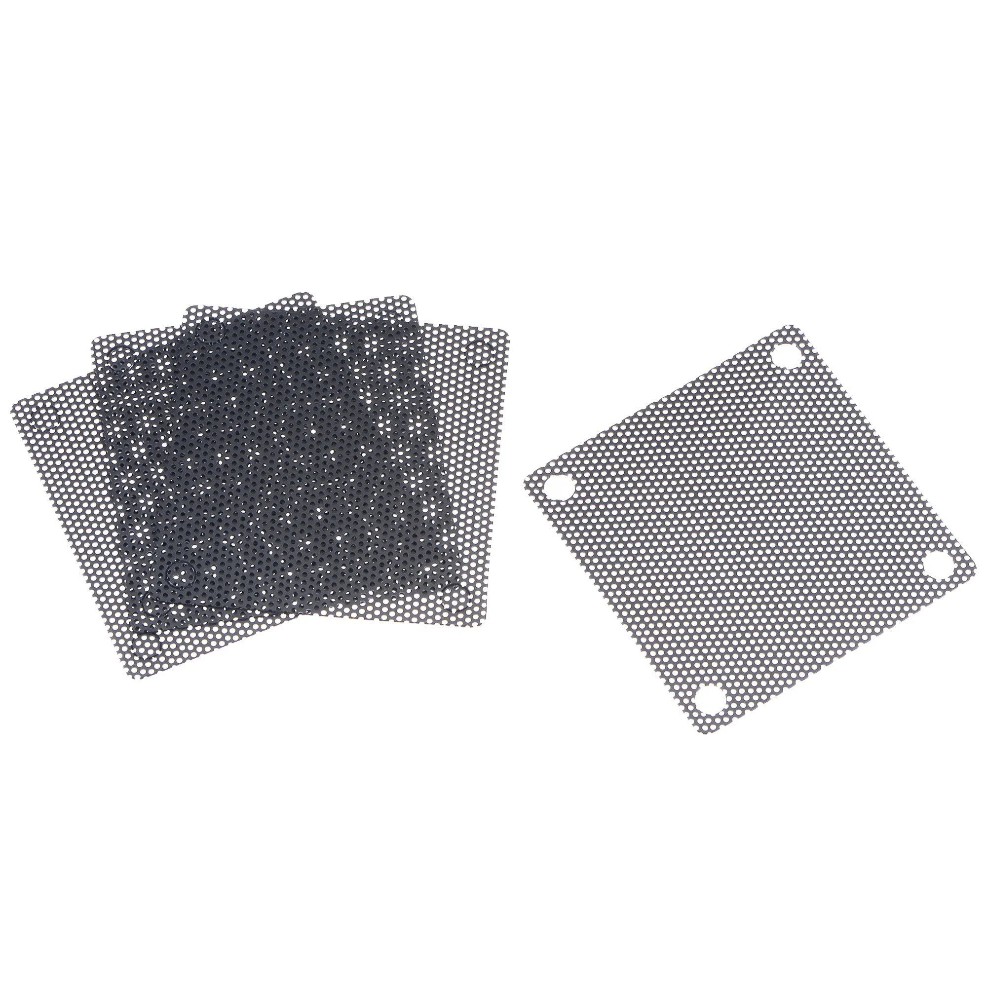 PC Dust Fan Screen with Screws for Cooling Dustproof Case Cover PVC 50mm 4pcs