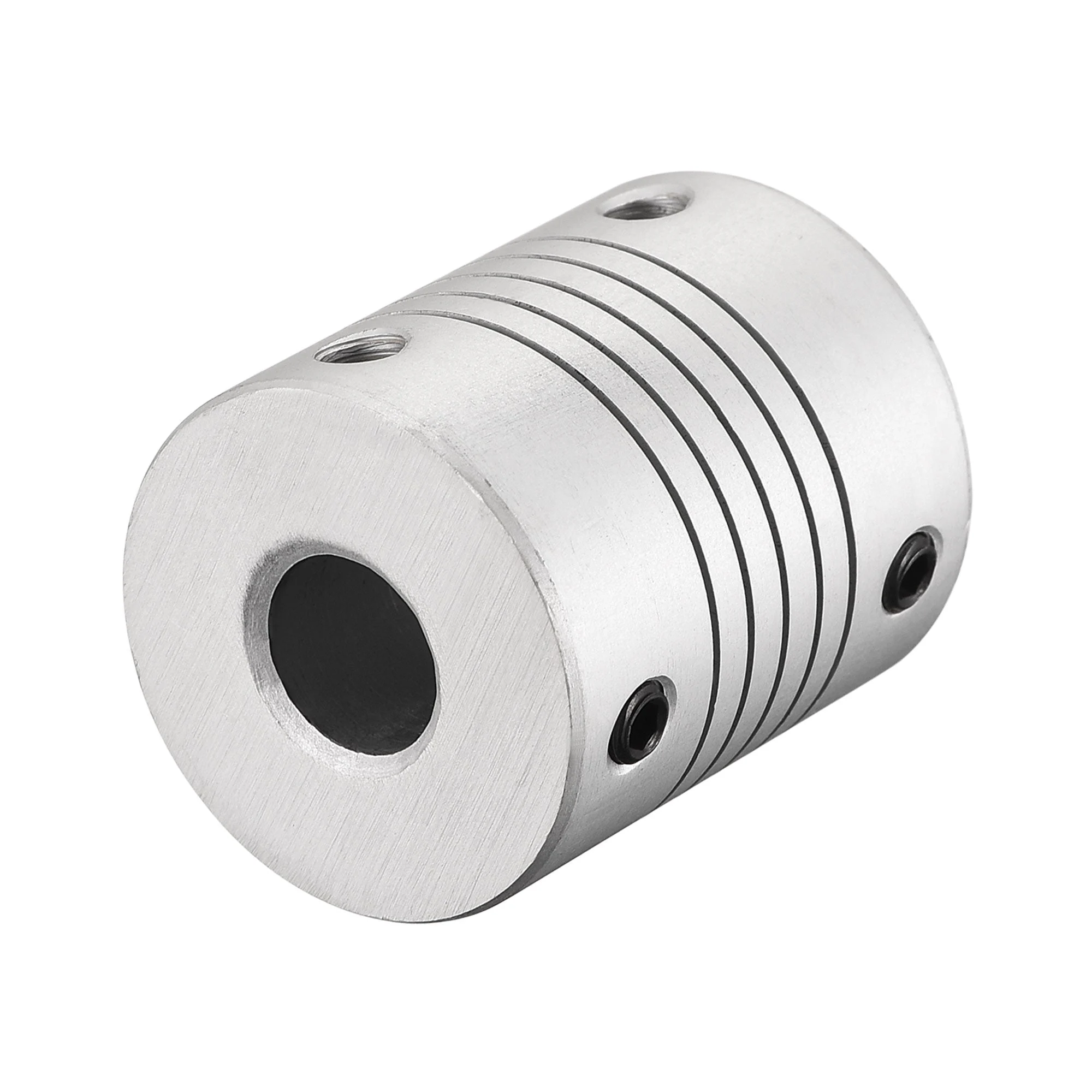 12mm to 9mm Aluminum Alloy Shaft Coupling Flexible Coupler Motor Connector Joint L30xD25 Silver