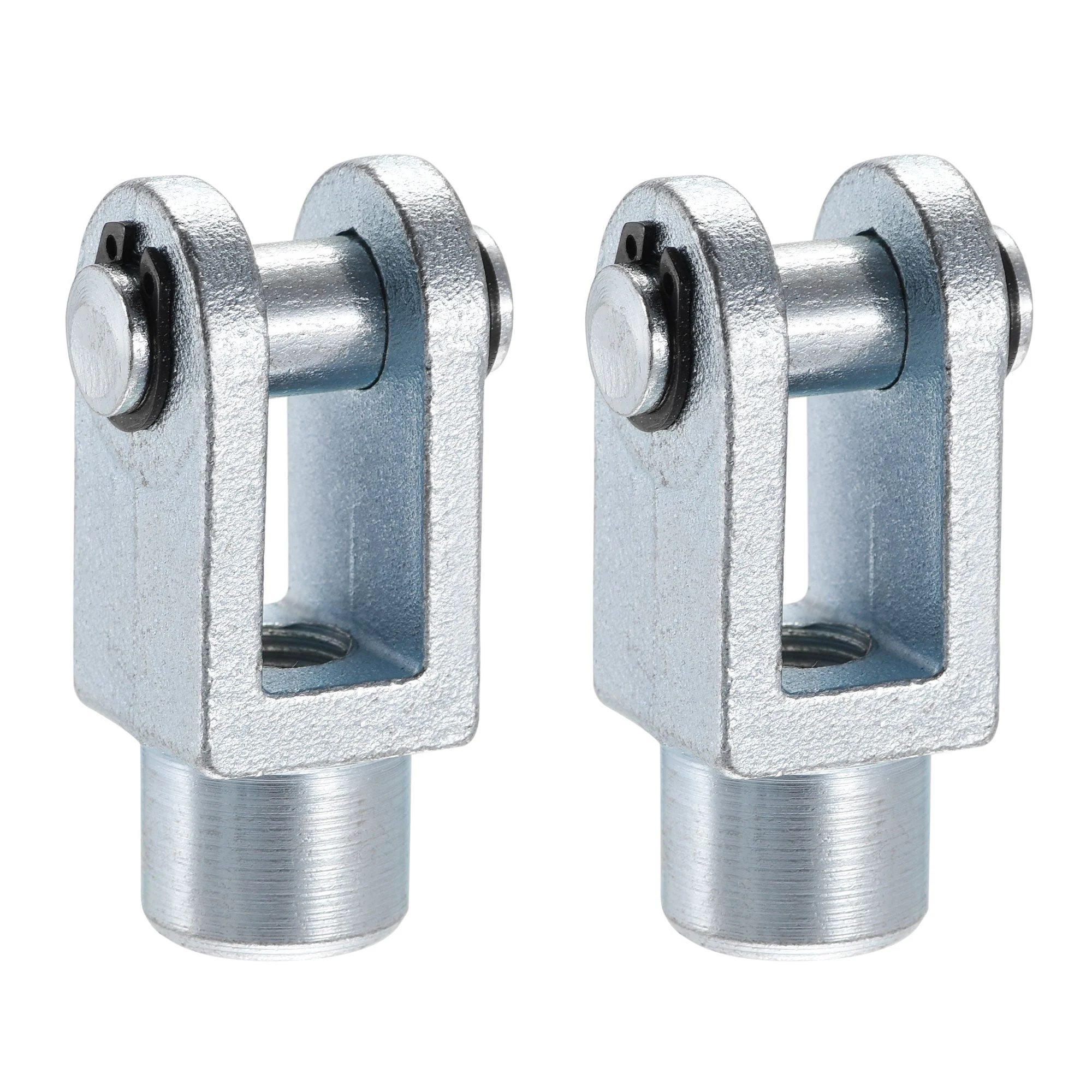 Uxcell Air Cylinder Rod Clevis End 60mm Length M12x1.25 Female Thread Y Connector 2pcs