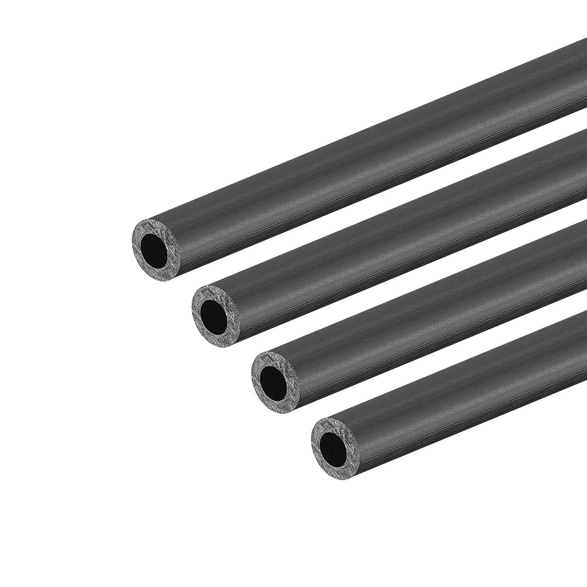 Uxcell Carbon Fiber Round Tube 4mm x 2mm x 420mm for RC Airplane Quadcopter 4Pcs