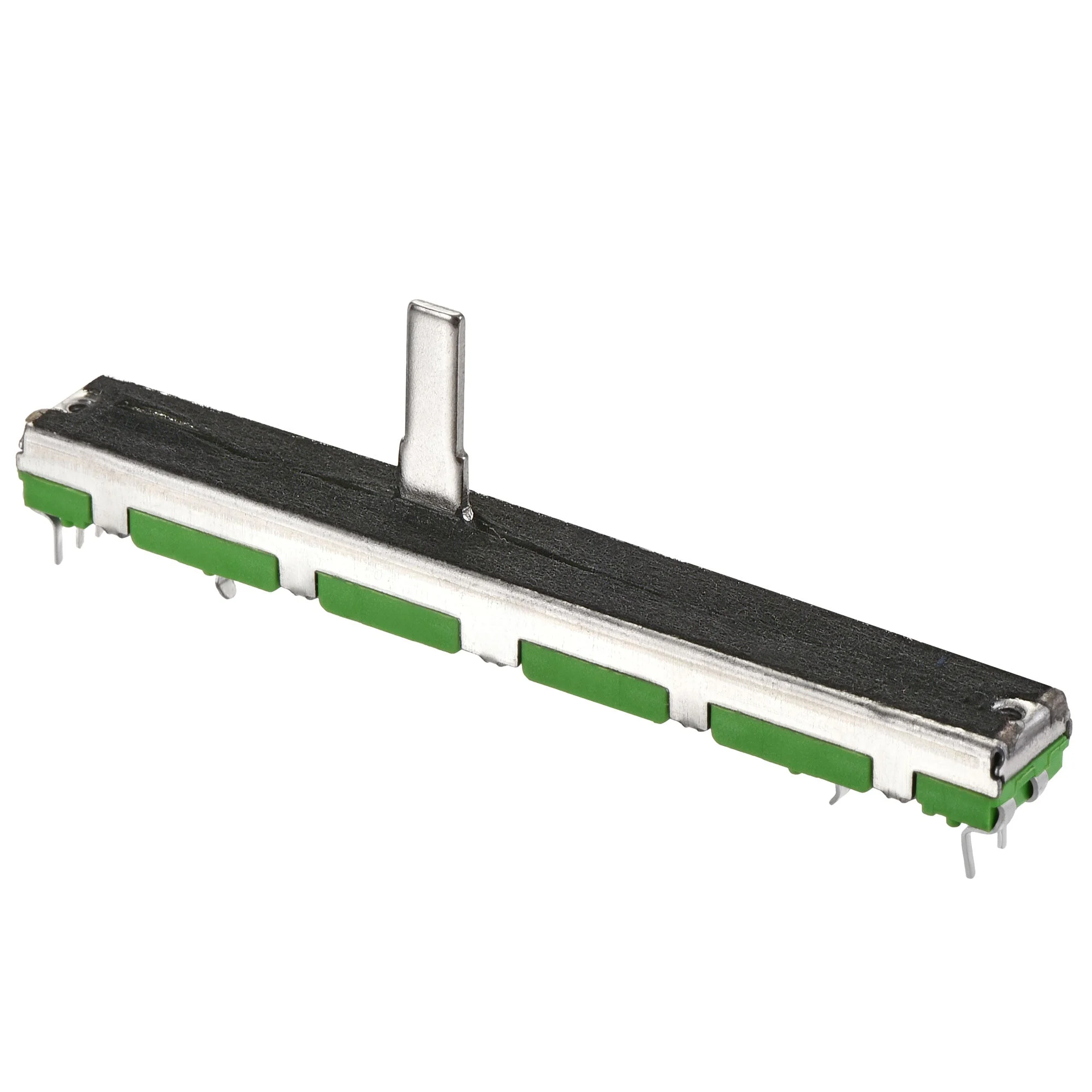 Variable Resistor 75mm Straight Slide Potentiometer B50K Dual Channel Green 5pcs